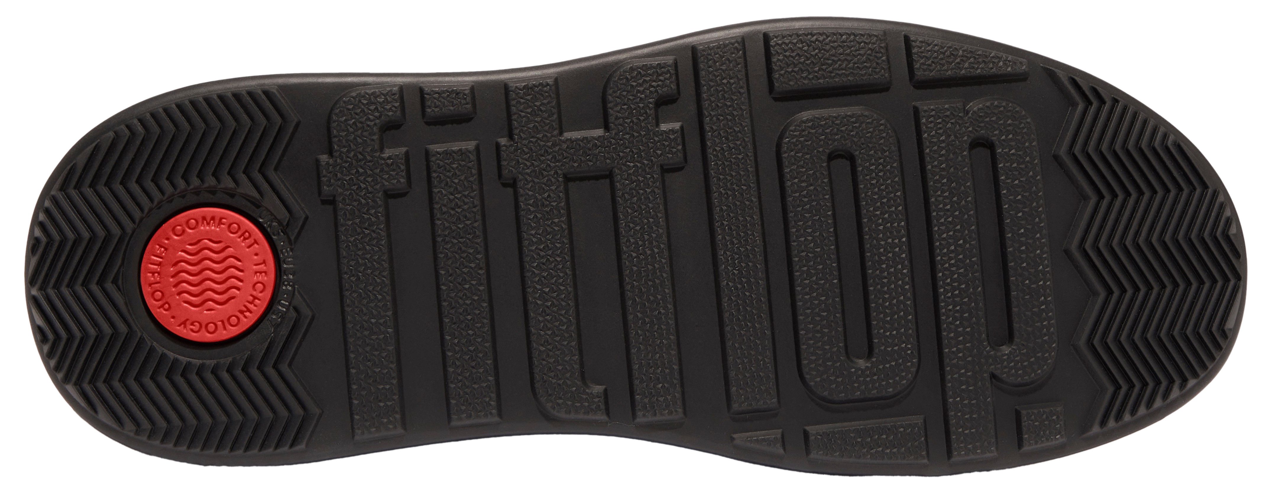 Fitflop Chelsea-boots F-MODE Plateaustiefels, chunky boots met plateausool, aanhaaklus