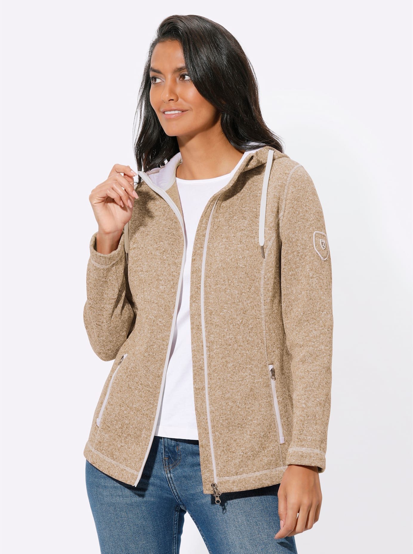 Casual Looks Gebreid fleecejack
