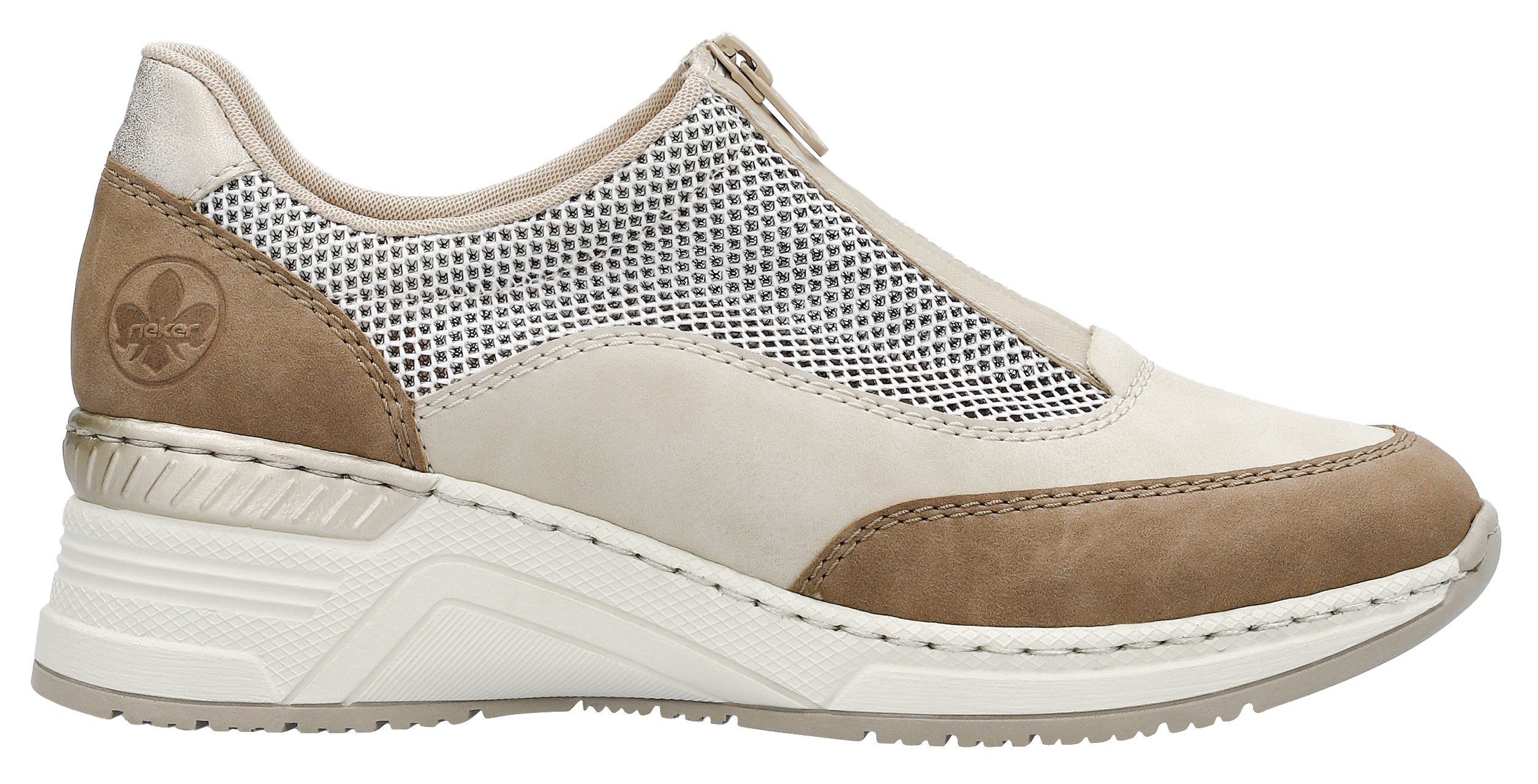 Rieker Plateausneakers Slipper, vrijetijdsschoen met verwijderbare binnenzool