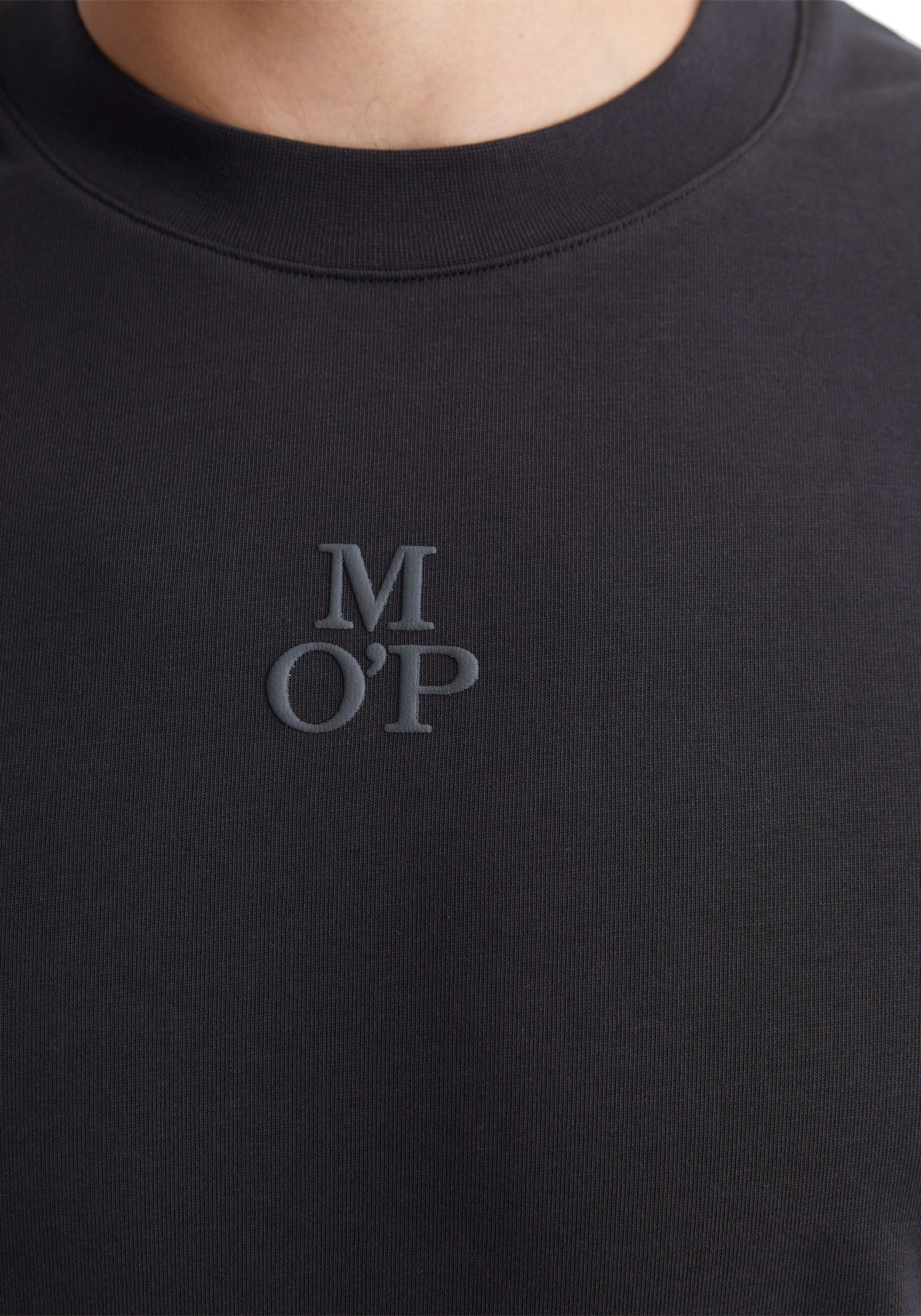 Marc O'Polo Longsleeve Heavy-jersey met zachte, elastische ronde hals