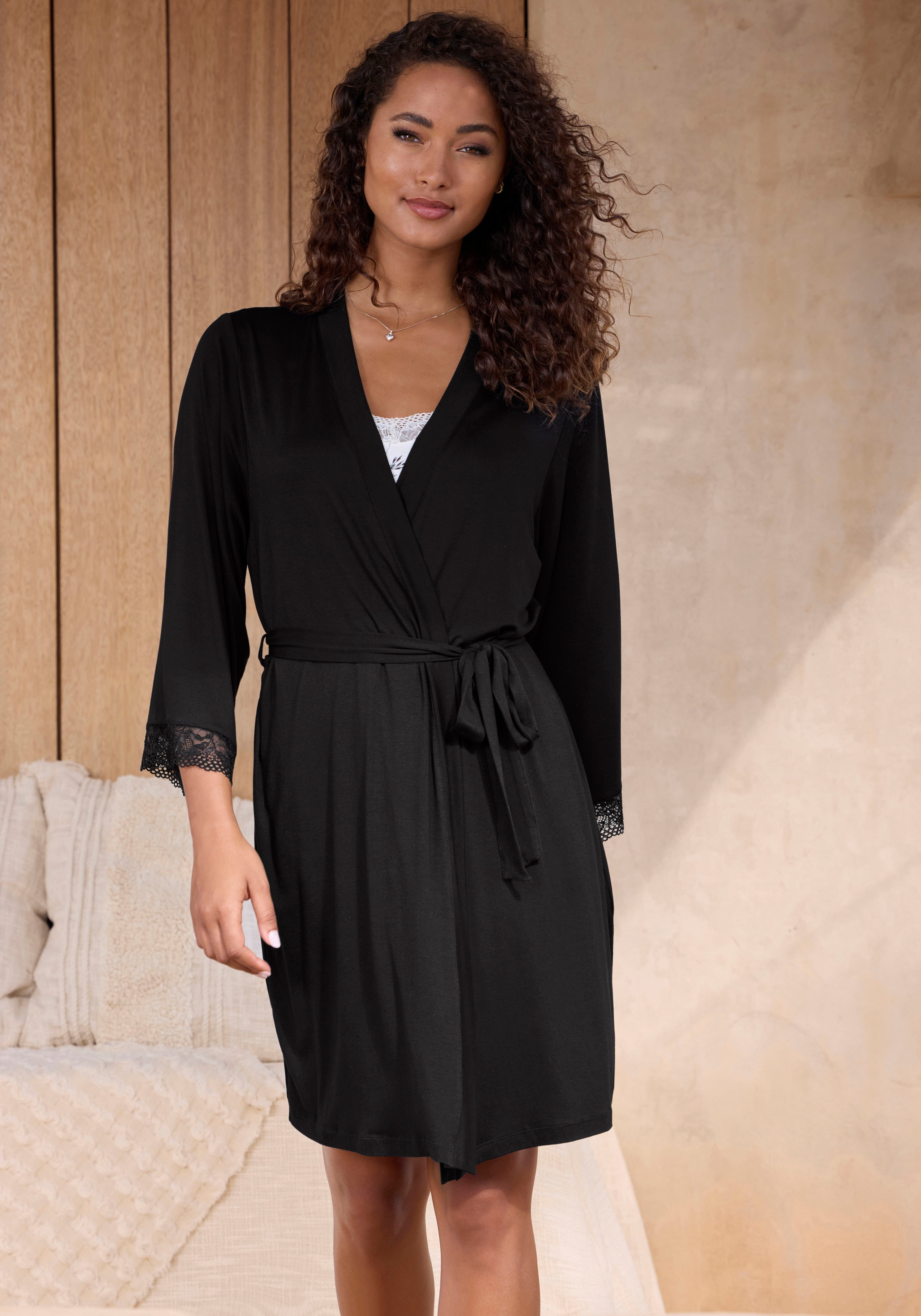 Vivance Dreams Kimono met kant aan de mouwzoom