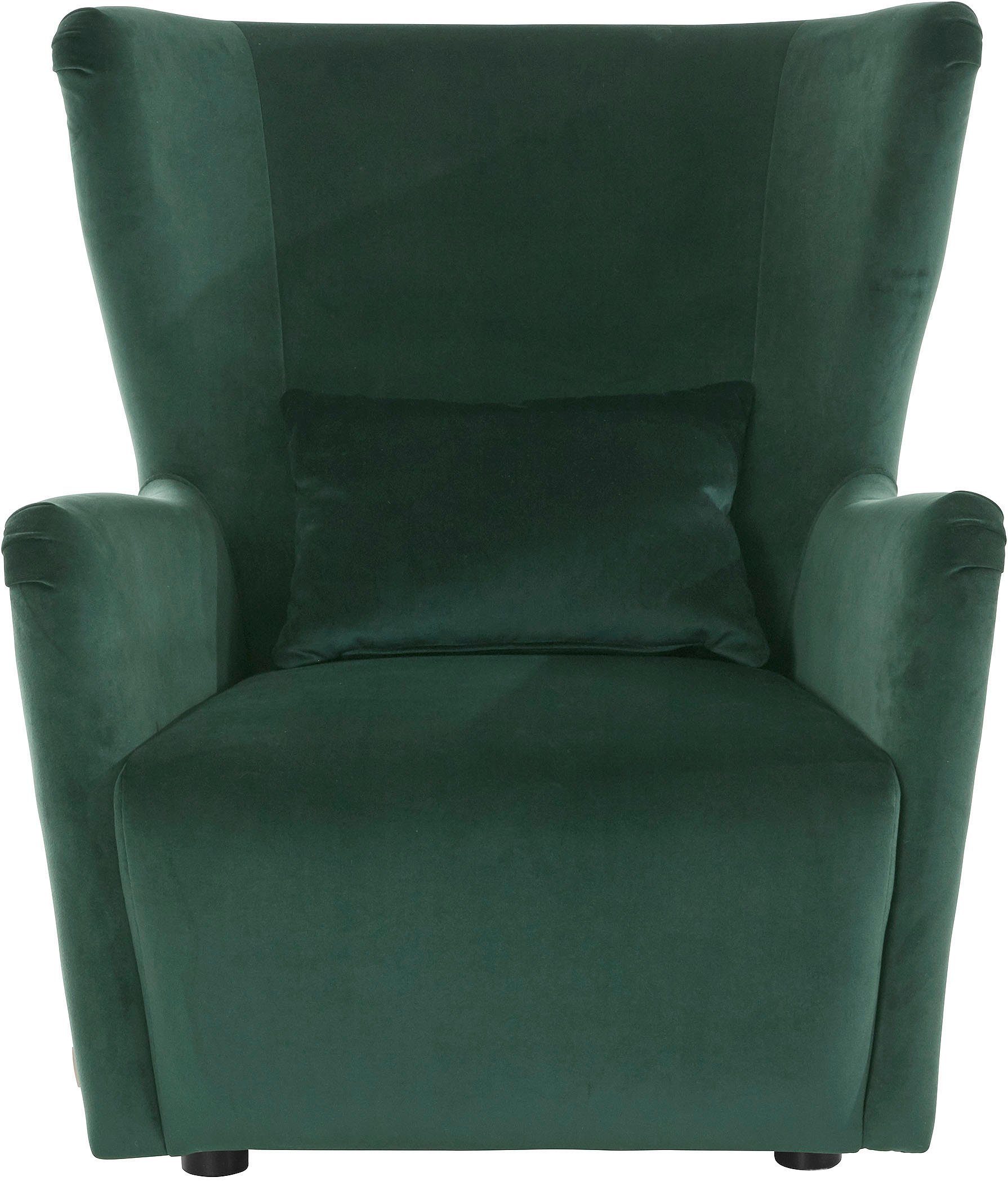 LeGer Home by Lena Gercke Oorfauteuil Levke Stoel naar keuze met of zonder hocker fauteuils groen