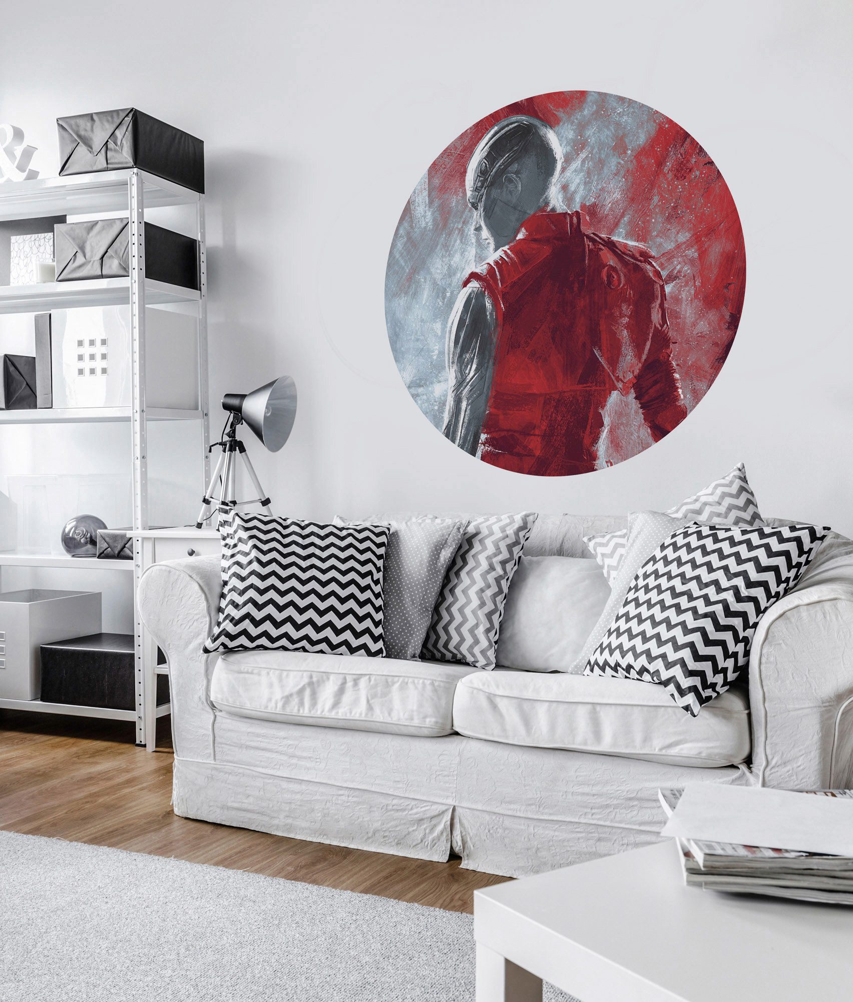Komar Fotobehang Zelfklevend vlies - Avengers Painting Nebula - Afmeting 125 x 125 cm
