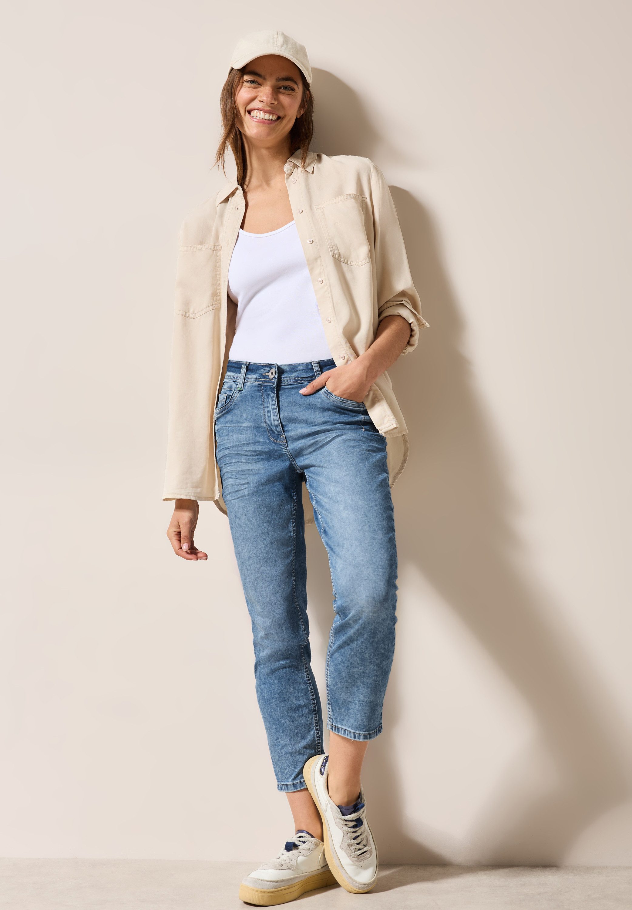 Cecil 7/8 jeans Stijl Scarlett Slim fit met mid waist