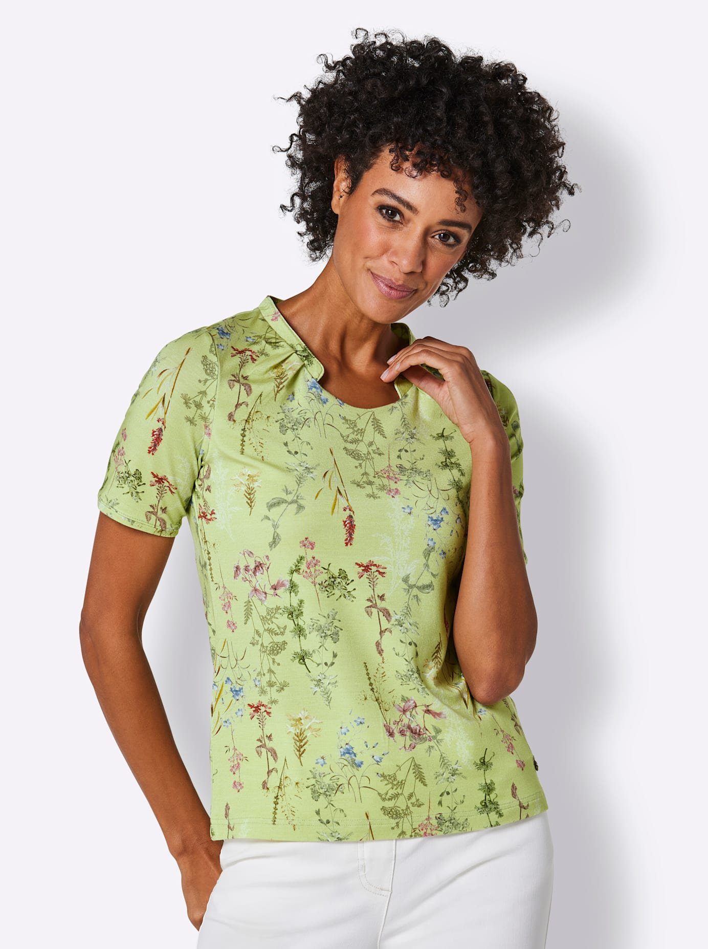 CREATION L PREMIUM Shirt met print Lyocell-shirt (1-delig)