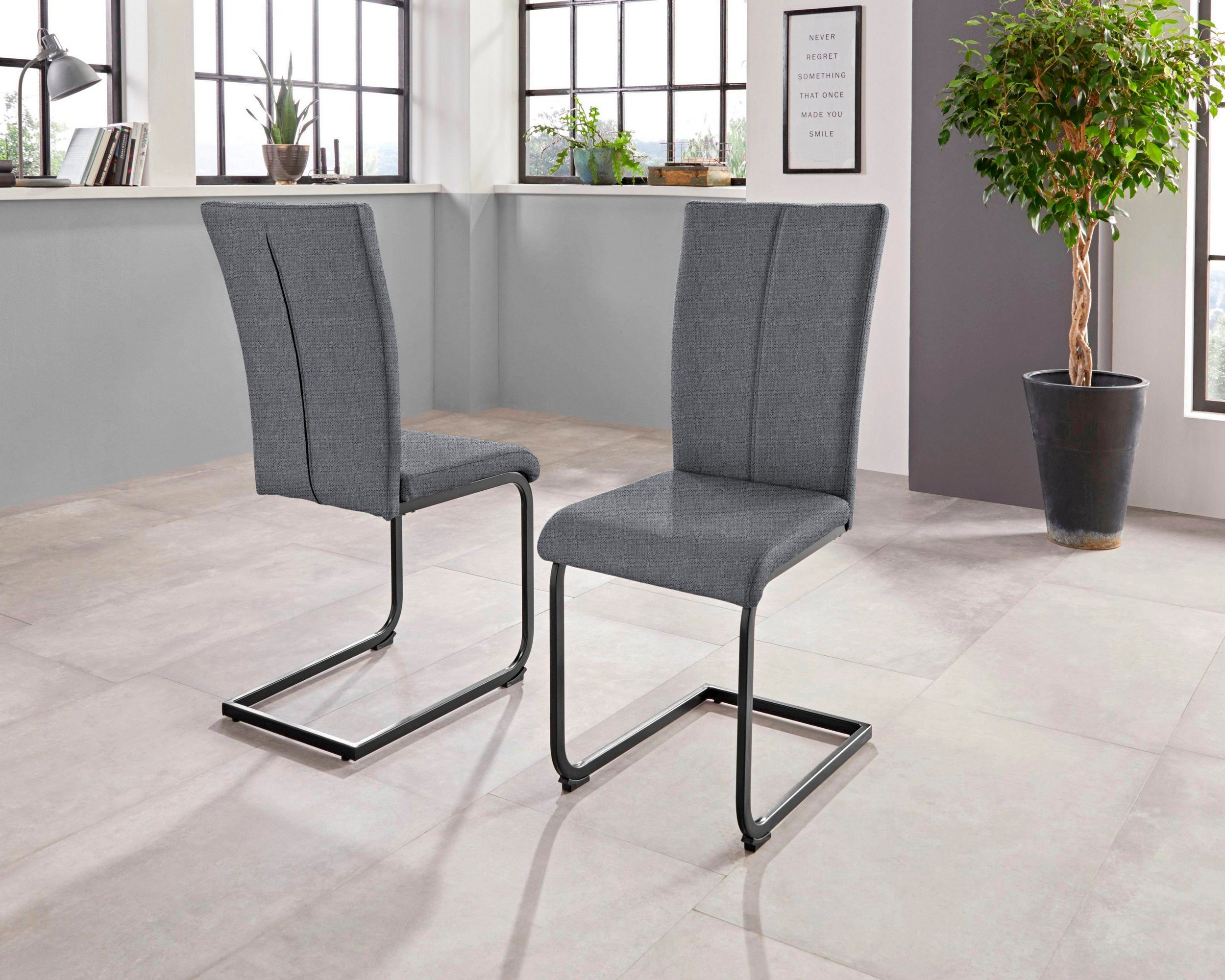 Home affaire Vrijdragende stoel Oliver Stoel belastbaar tot 120 kg (set, 2 stuks)