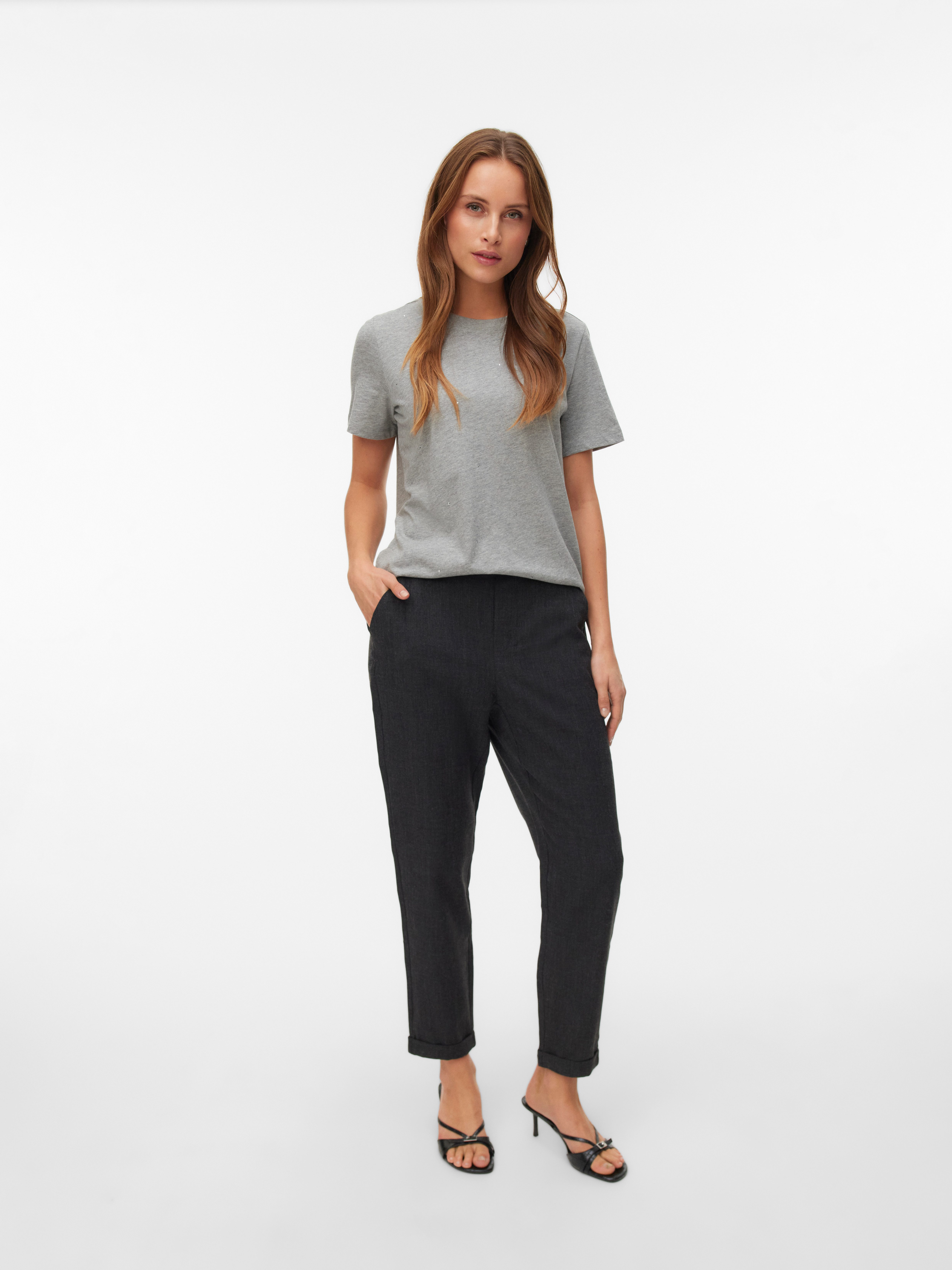 Vero Moda Pantalon VMMAYA BESTIE MW LOOSE PANT NOOS