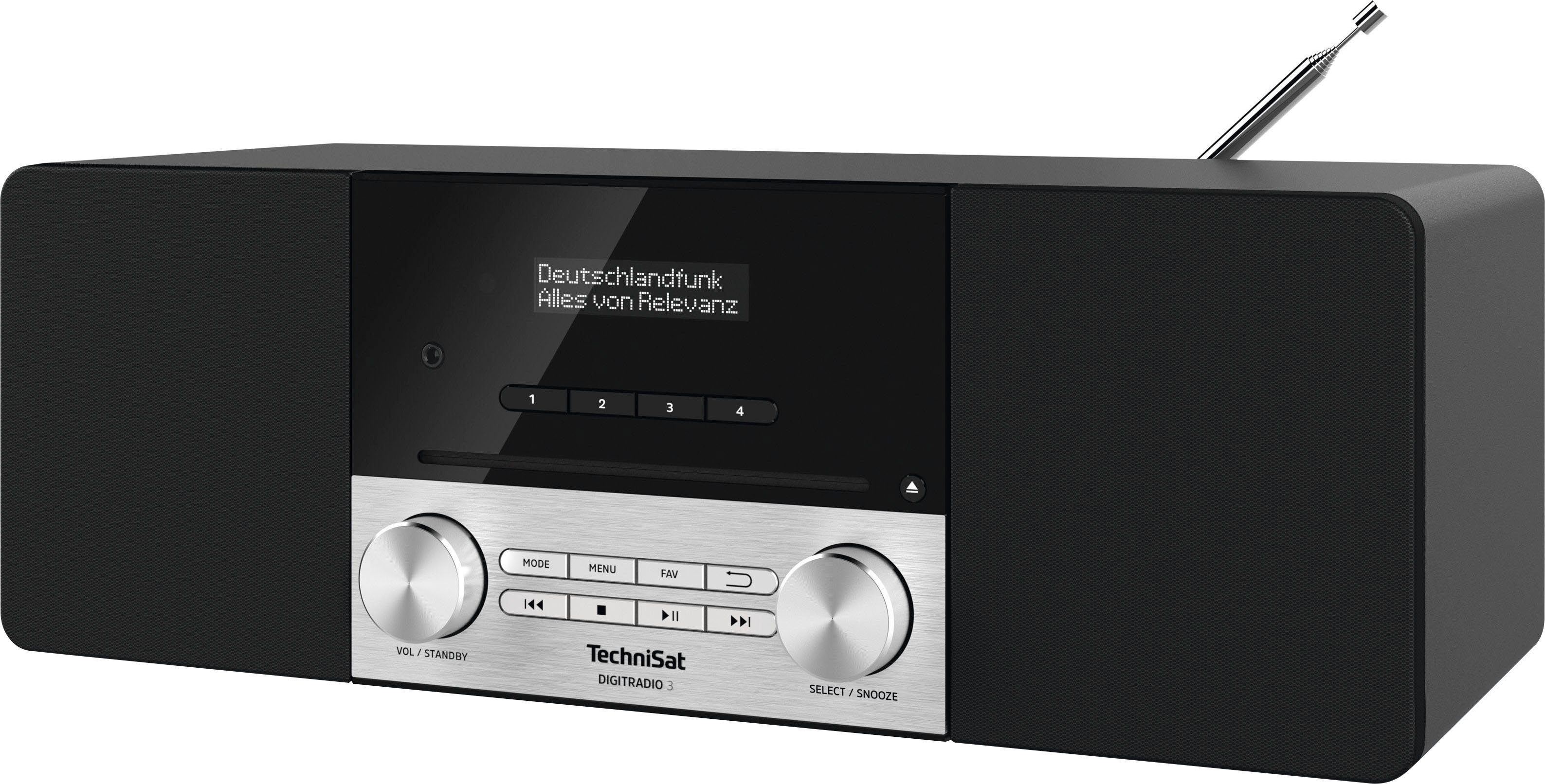 TechniSat Digitale radio (DAB+) DIGITRADIO 3 Cd-speler, made in Germany