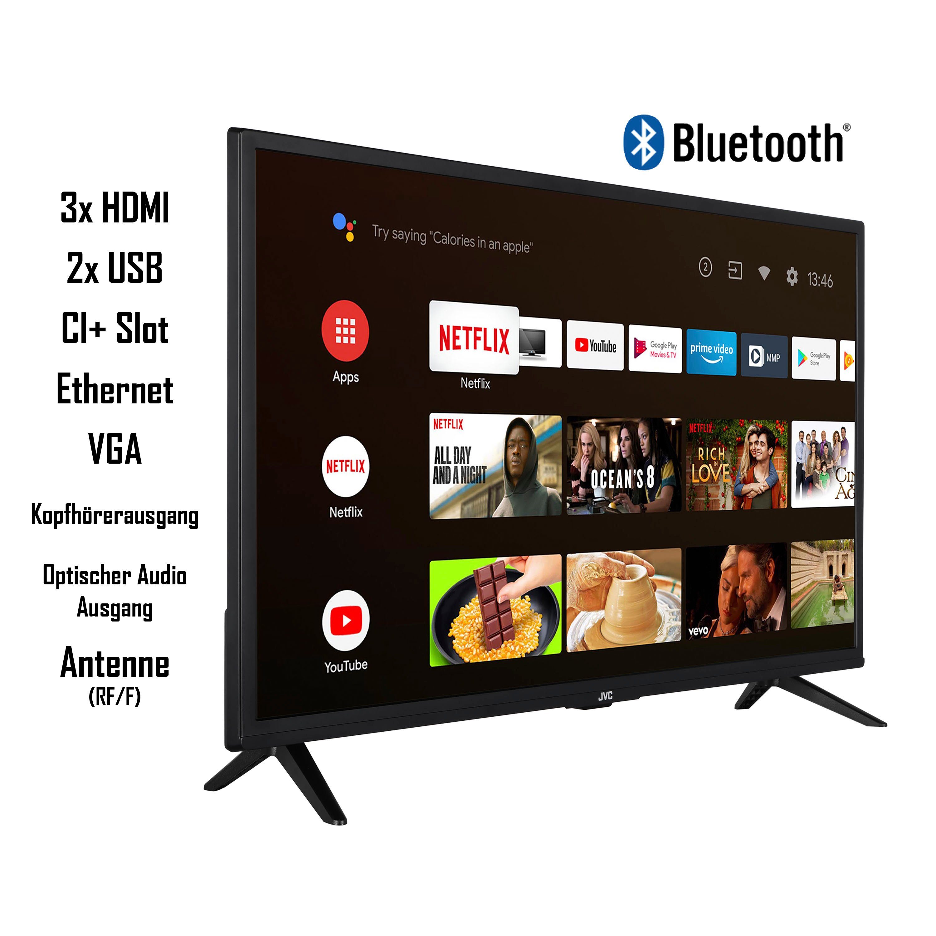 Fitness geleidelijk Ontdek JVC Led-TV LT-32VAF3255, 80 cm / 32 ", Full HD, Smart TV - Android TV nu  online kopen | OTTO