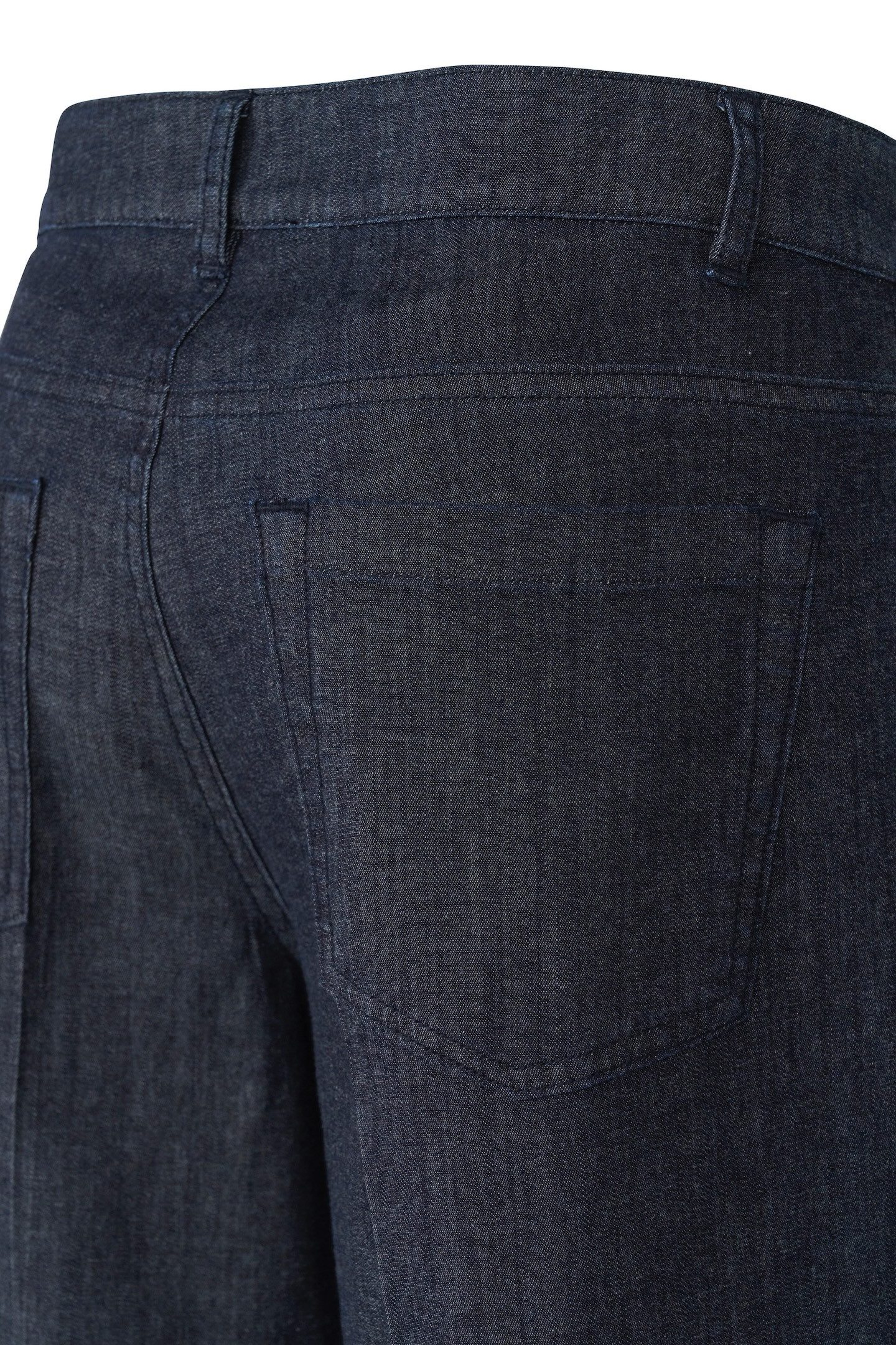 Bugatti Chino met tailleplooi en rechte pijp