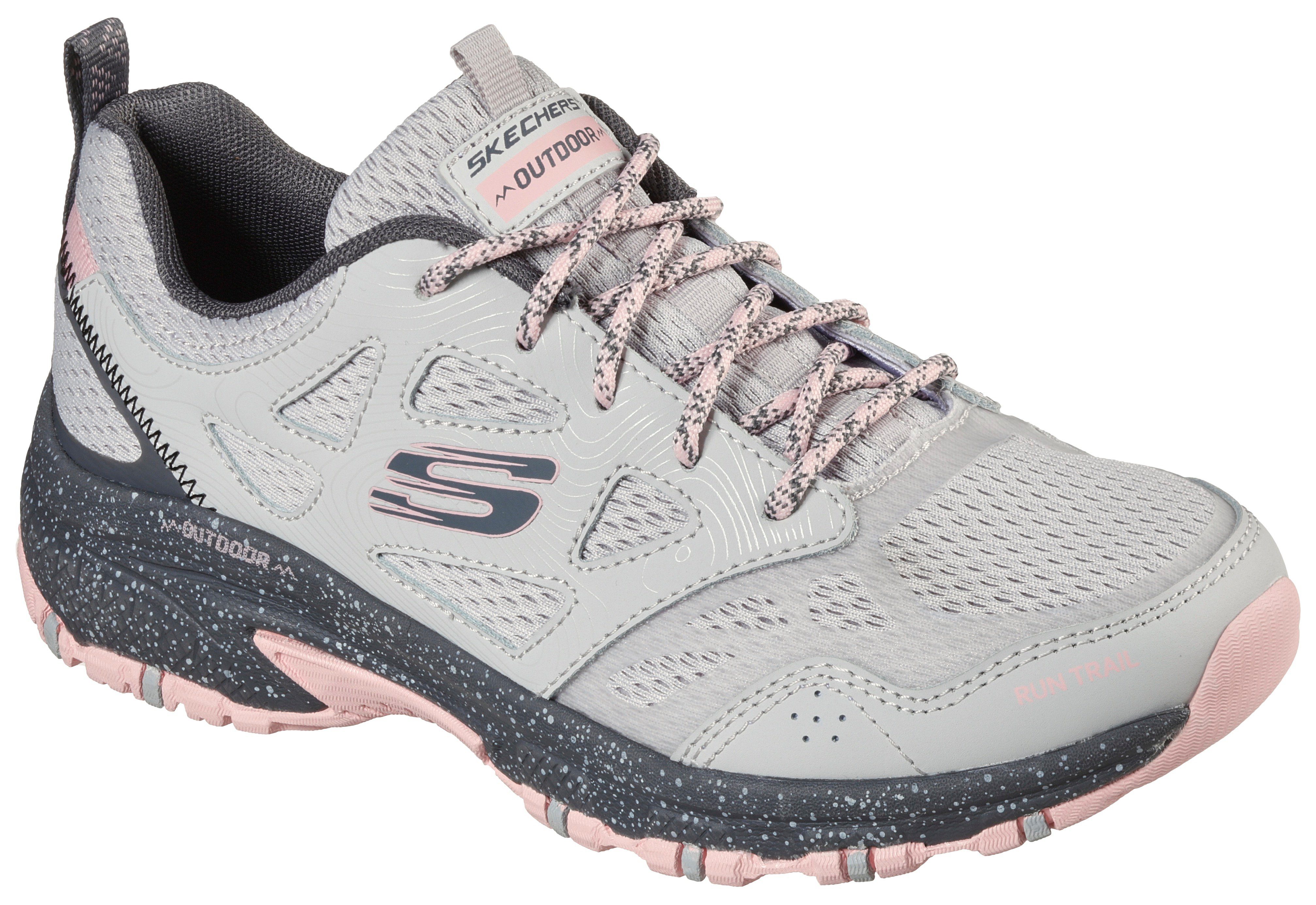 Skechers Sneakers HILLCREST PURE ESCAPADE in materiaalmix, vrijetijdsschoen, lage schoen, veterschoen