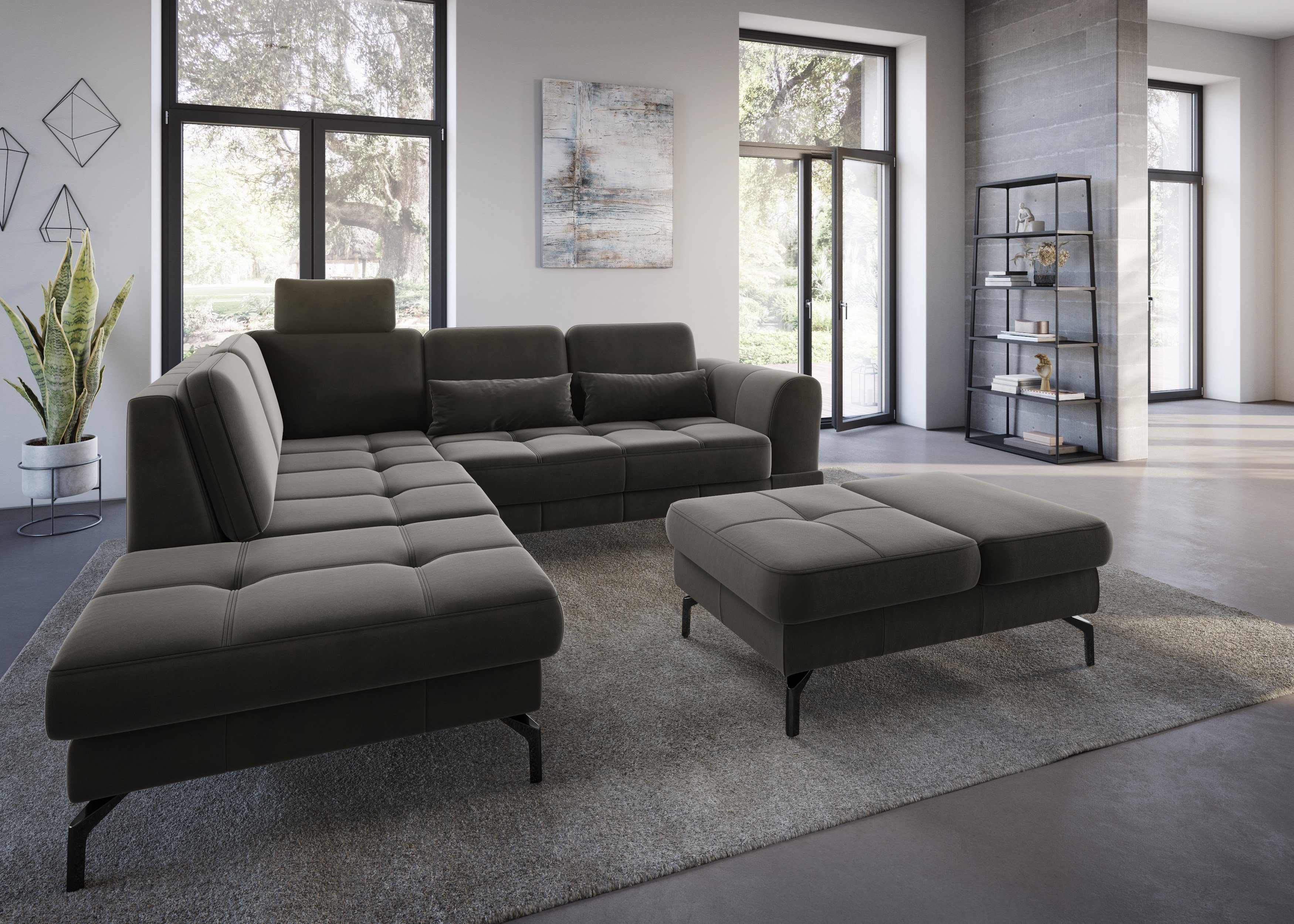 sit&more Hocker Bendigo met inklapfunctie, bodemvrijheid 15 cm, naar keuze in 2 pootkleuren