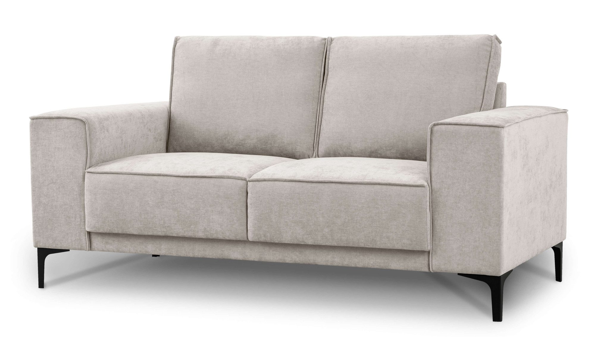 Places of Style 2-zitsbank Compact bank Oland, structuur, platweefsel, luxe microvezel, bouclé