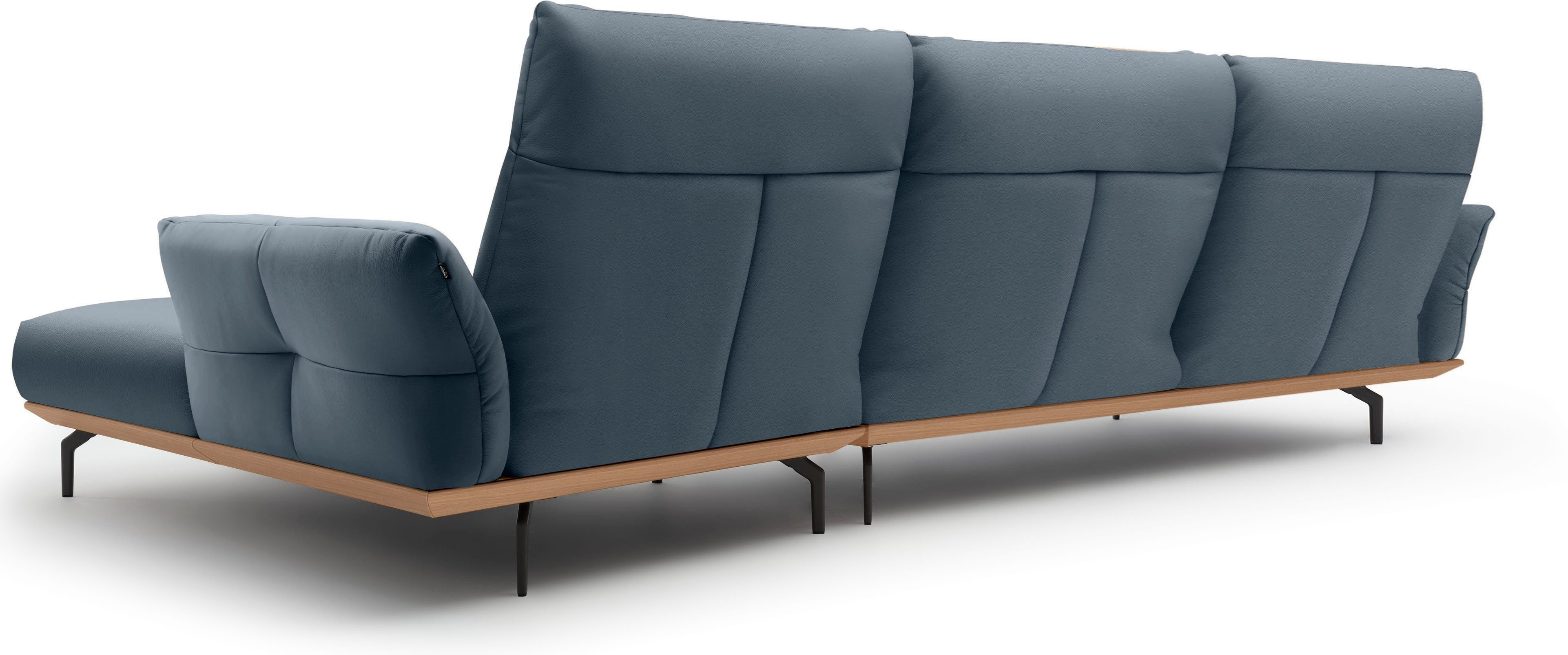 Creation BY ROLF BENZ Hoekbank Hs.460 Sokkel in eiken, onderstel in umbra grijs, breedte 338 cm