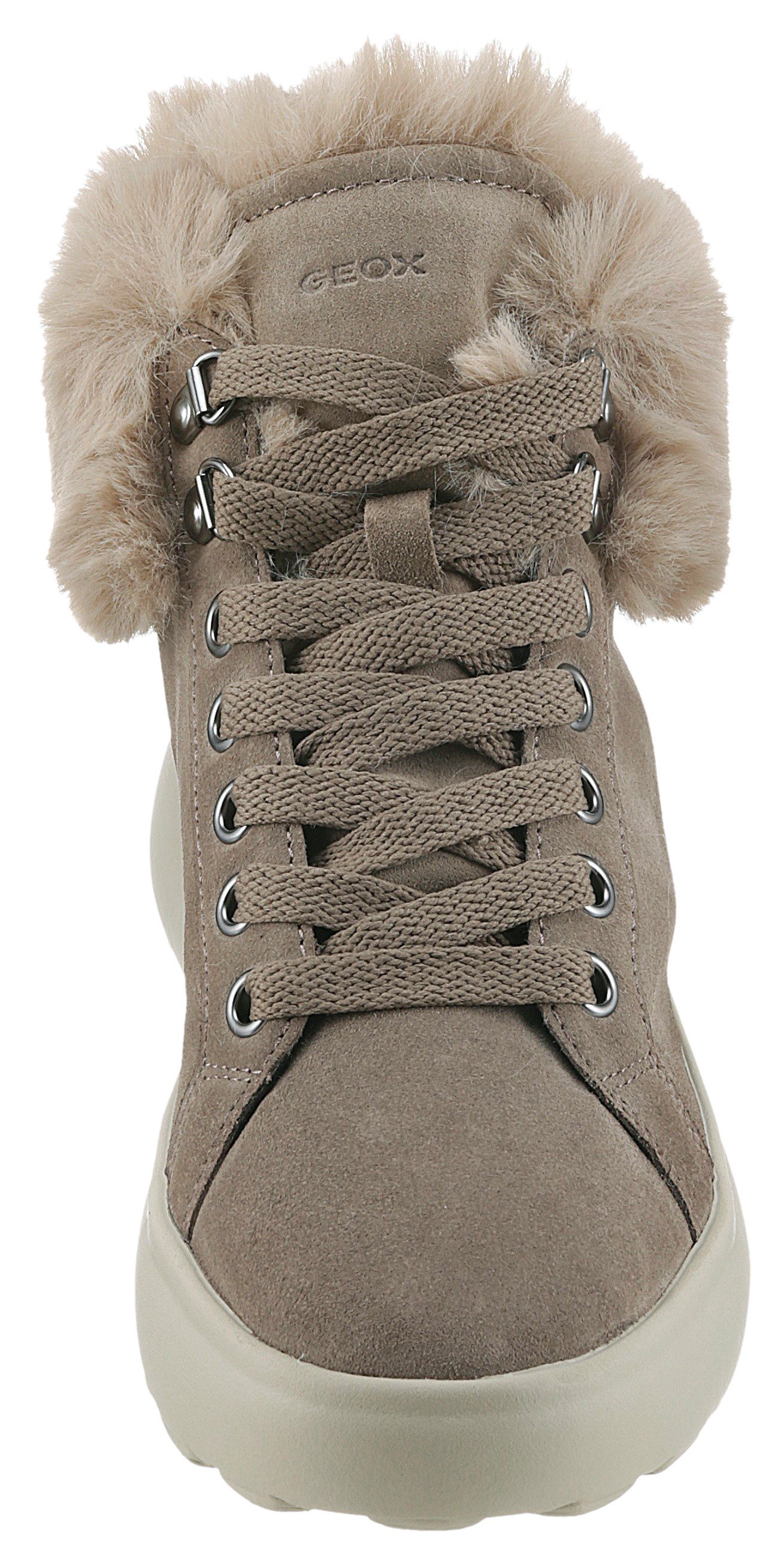 Geox Winterlaarzen D SPHERICA High top sneaker, veterschoenen, winterboots met plateauzool