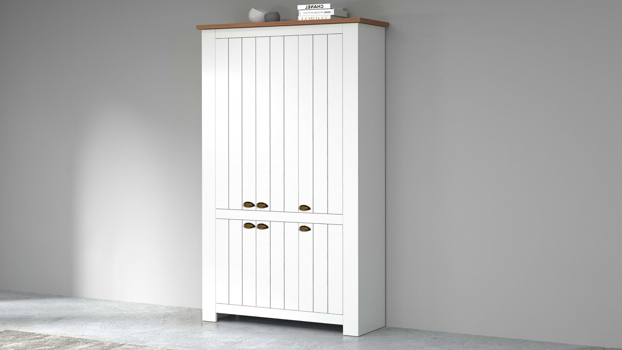 INOSIGN Schoenenkast FIGO, gemaakt in Italië - schoenenkast, schoenenrek voor ca. 60 paar schoenen (1 stuk) schoenenkasten wit