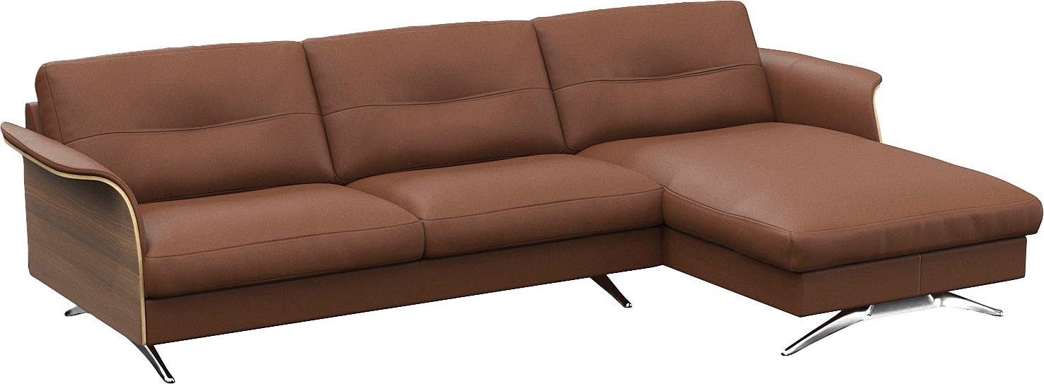 FLEXLUX Hoekbank Glow, super comfortabel door hoogwaardige zitconstructie met binnenvering, L-vorm