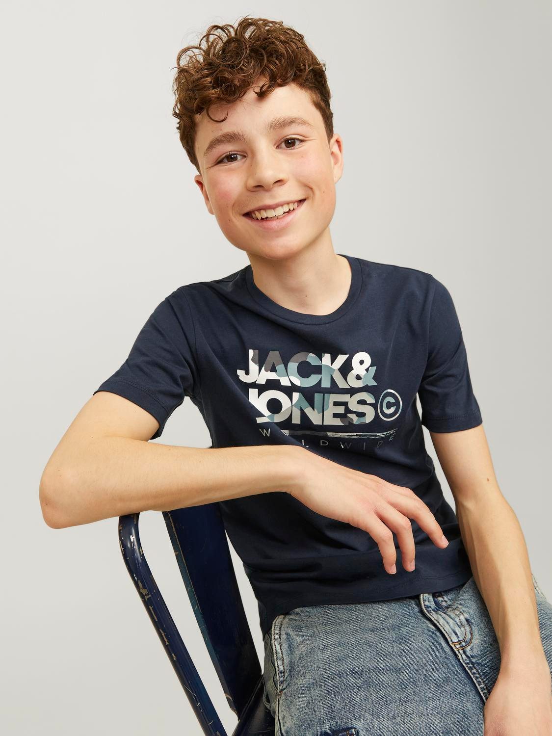 Jack & Jones Junior T-shirt JJLUKE TEE SS CREW NECK JNR