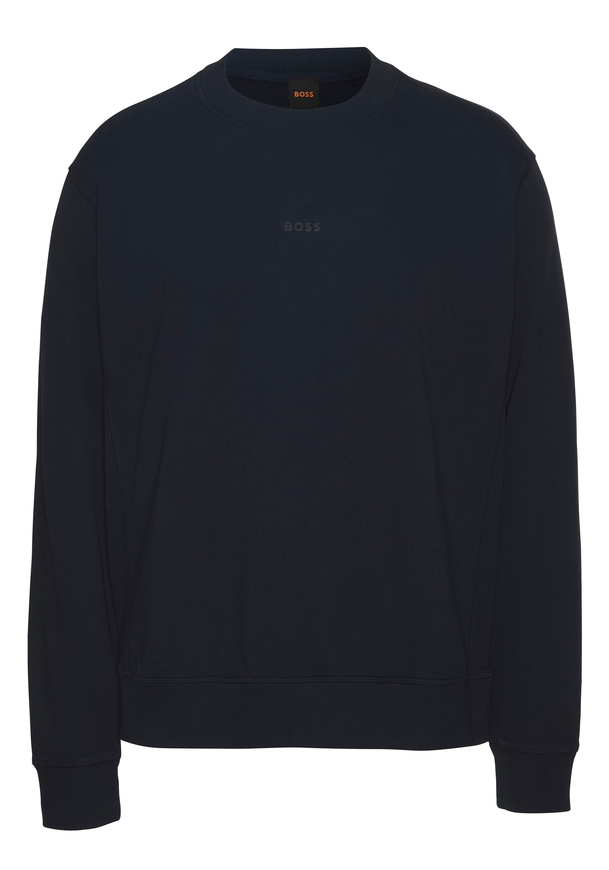 Boss Orange Sweater Wefade met zijrib-inzetten (1-delig)