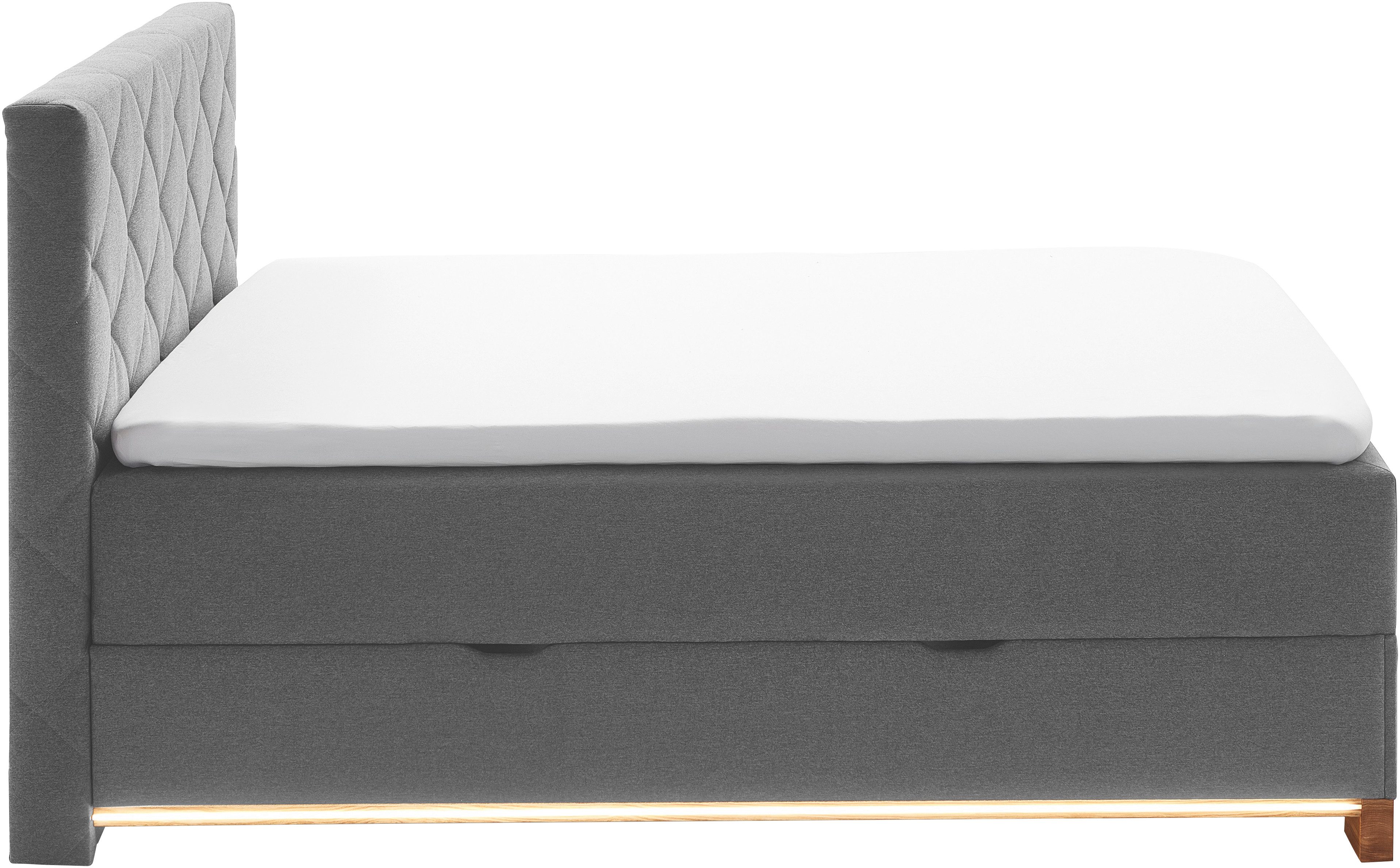 meise.möbel Boxspring Messina met bedkist, ledverlichting en topmatras