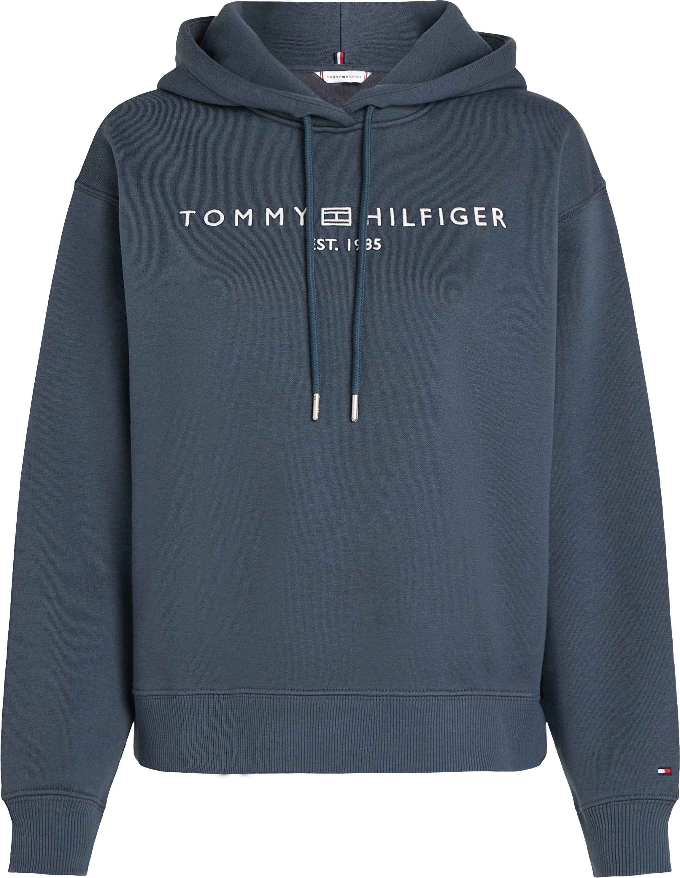 Tommy Hilfiger Hoodie MDRN REG CORP LOGO HOODIE met geborduurd logo-opschrift