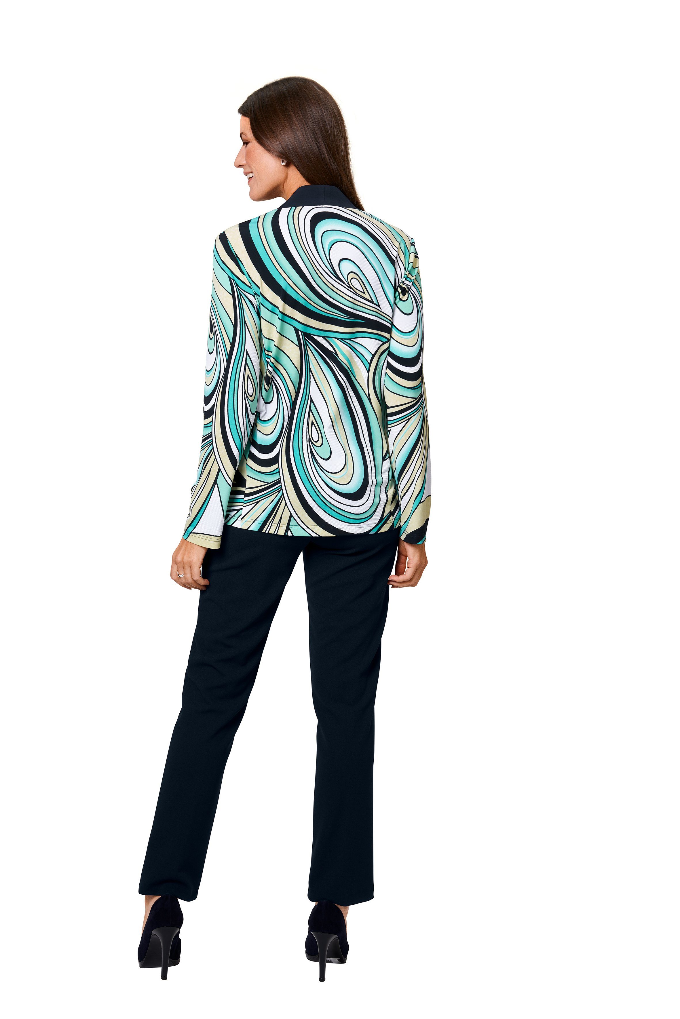 HERMANN LANGE Collection Shirt met lange mouwen met trendy kleurverloop