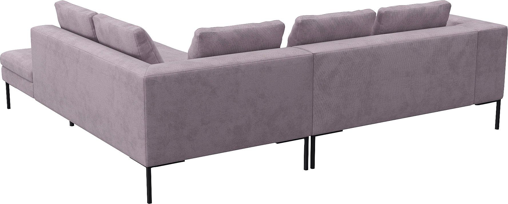FLEXLUX Hoekbank Loano, super comfortabel zitcomfort door koudschuim in de zitting, L-vorm