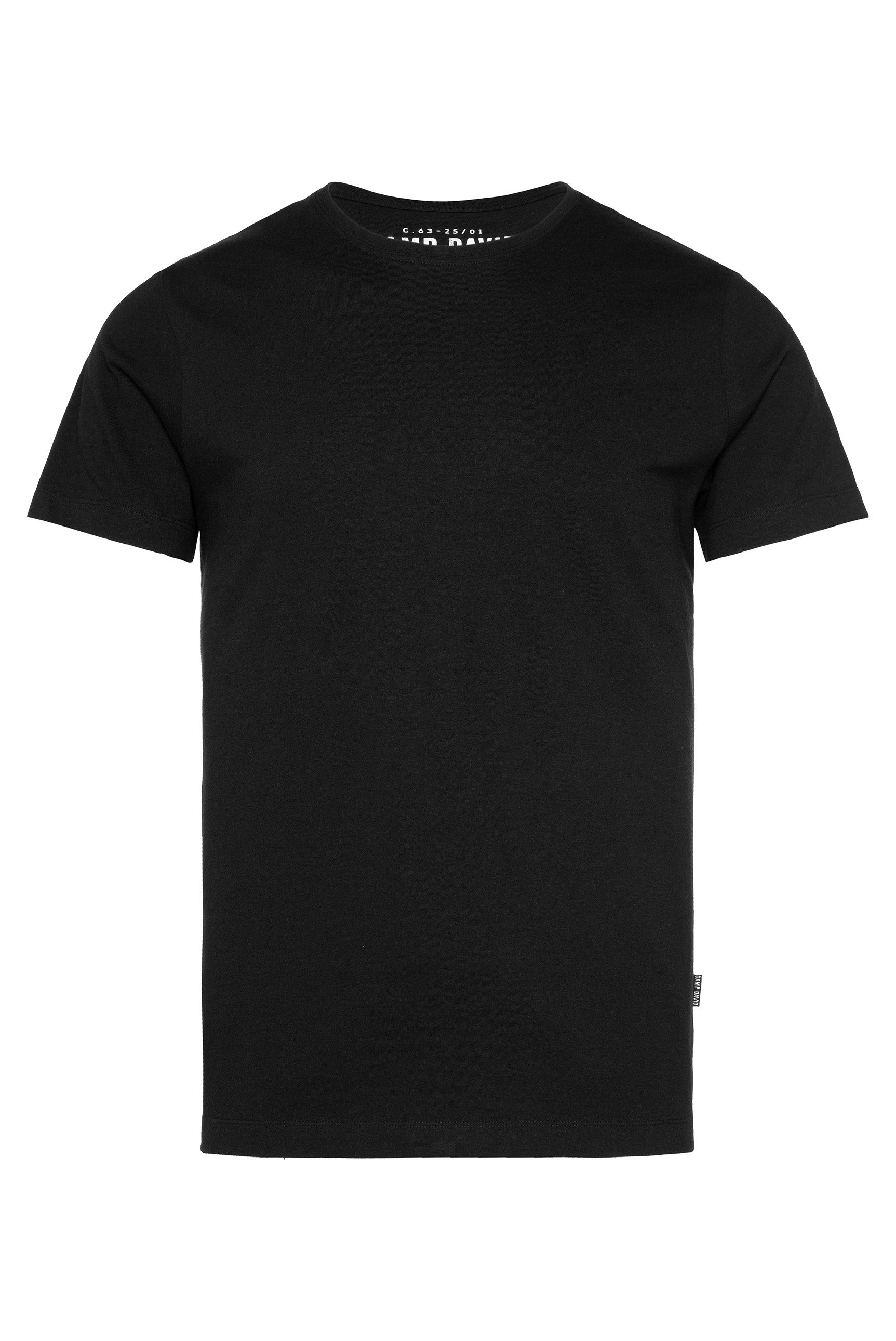 CAMP DAVID T-shirt in 2-pack met ronde hals