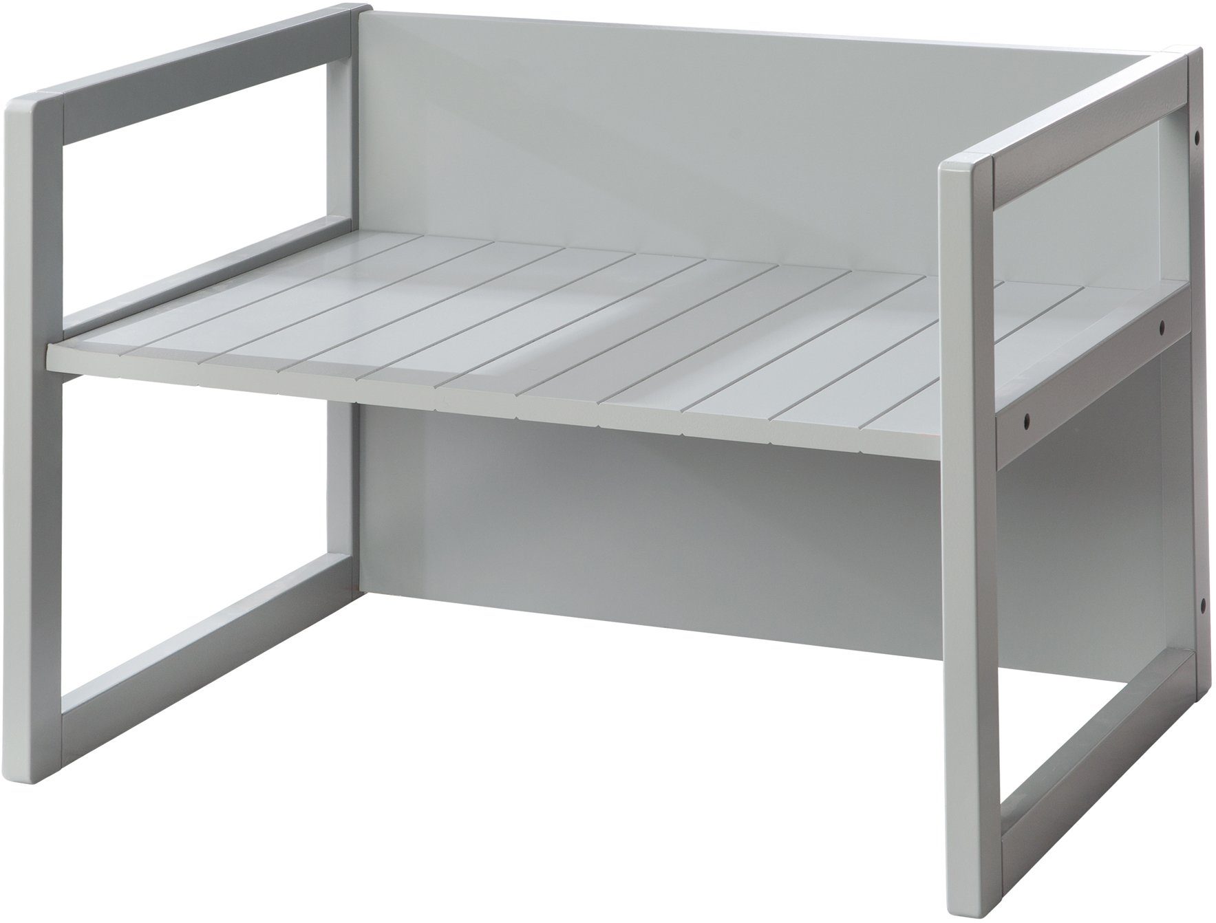 Roba® Zitbank tafel combinatie, grijs voor kinderen, in een tafel te veranderen