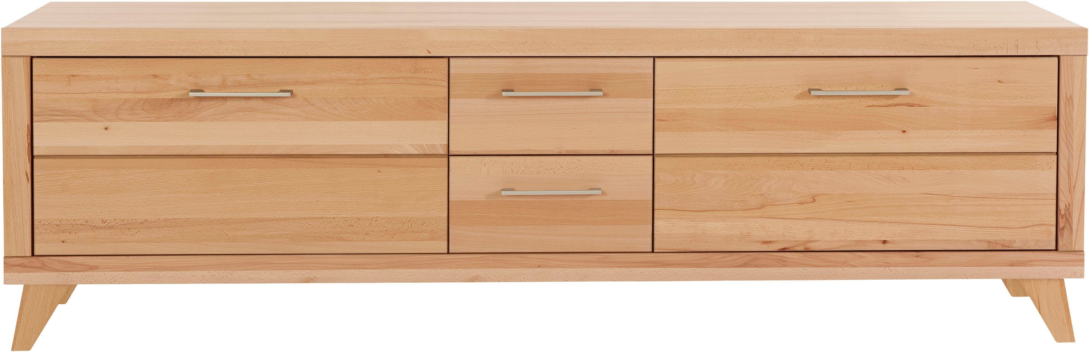 VOGL Möbelfabrik Tv-meubel 1237 Massief houten front, breedte ca. 211 cm, met soft-close functie