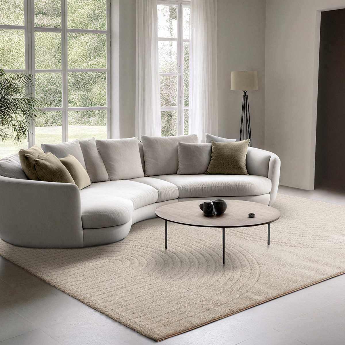 The carpet Vloerkleed Elisa modern woonkamer tapijt zachte pool