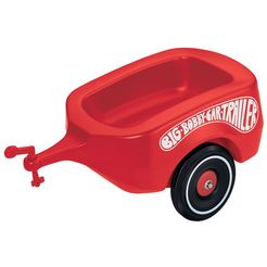 big kindervoertuig-aanhanger big-bobby-car-trailer made in germany rood