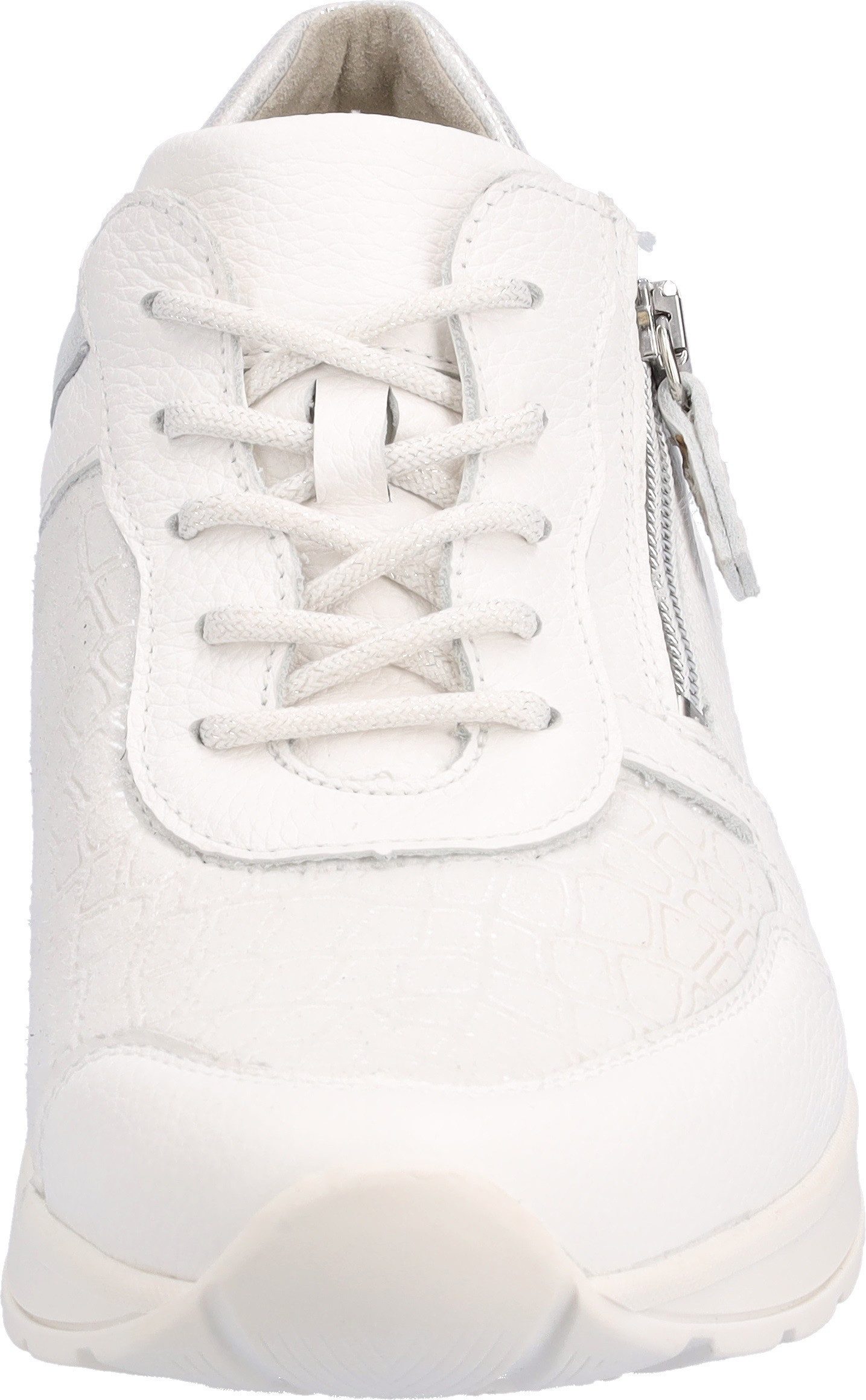 Waldläufer Sneakers met sleehak H-Clara , veterschoenen, lage schoen, vrijetijdsschoen met metallic inzet