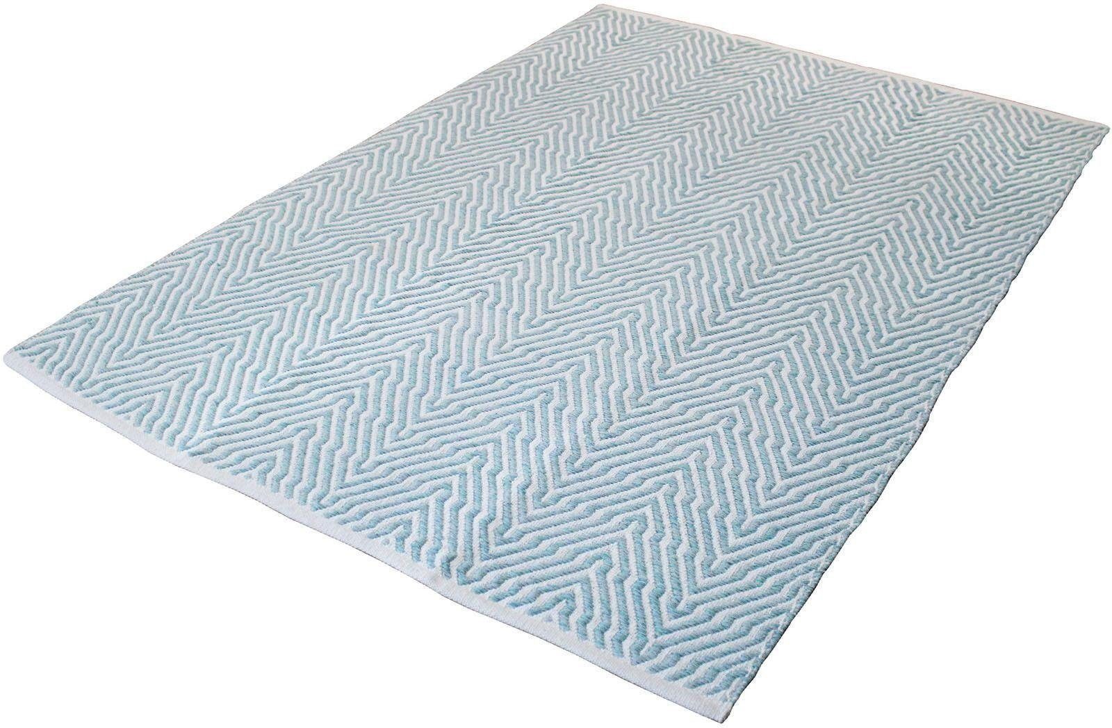 calo-deluxe Vloerkleed Luba 433 100% katoen, handgeweven, woonkamer, kinderkamer