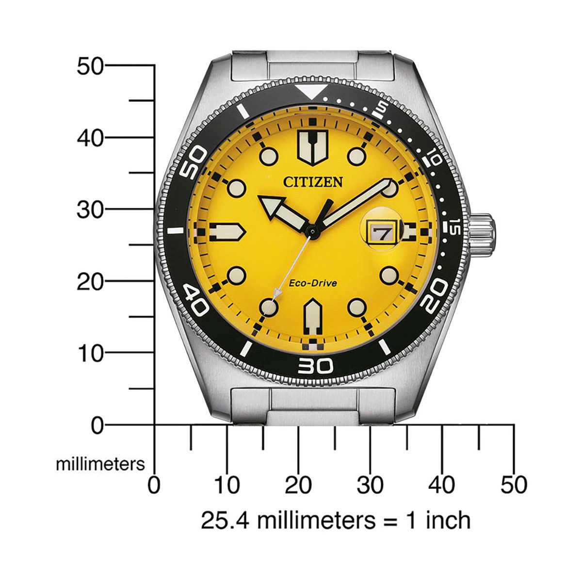 Citizen Solarhorloge AW1760-81W Horloge, herenhorloge, roestvrijstalen band, tot 10 bar waterdicht.