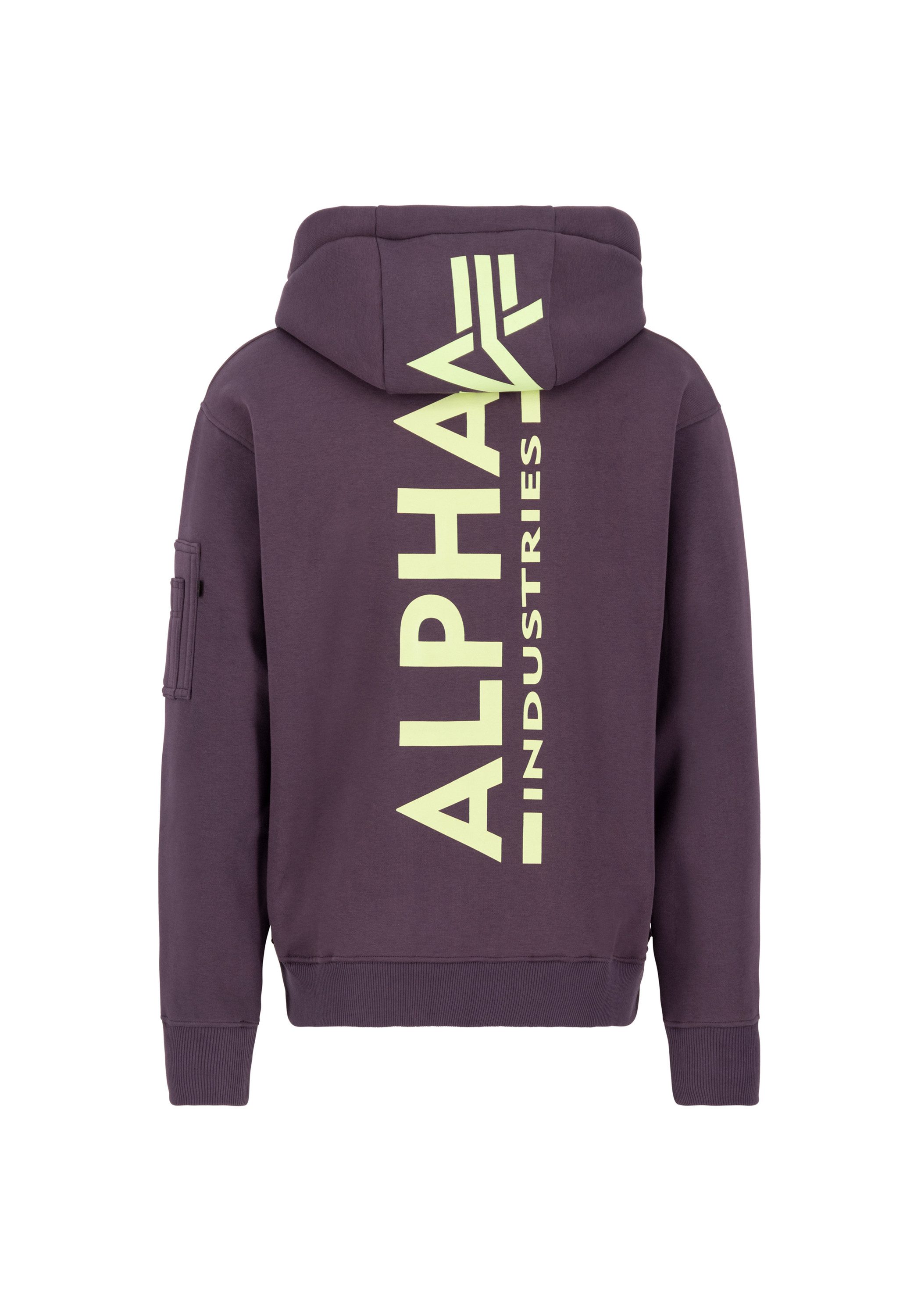 Alpha Industries Hoodie Men Hoodies Back Print Zip Hoody