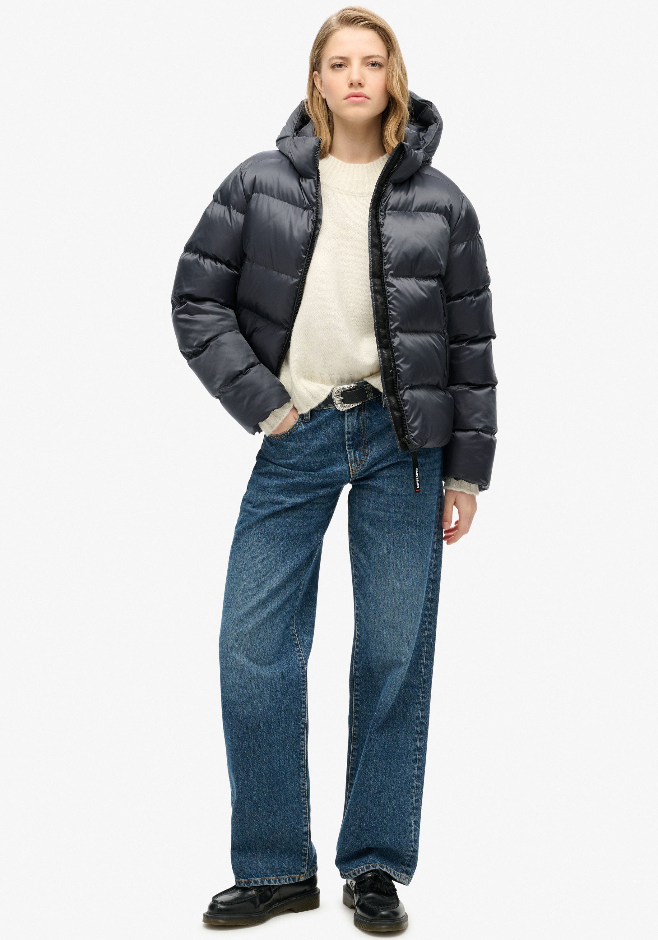 Superdry Gewatteerde jas HOODED LUXE SPORTS PUFFER