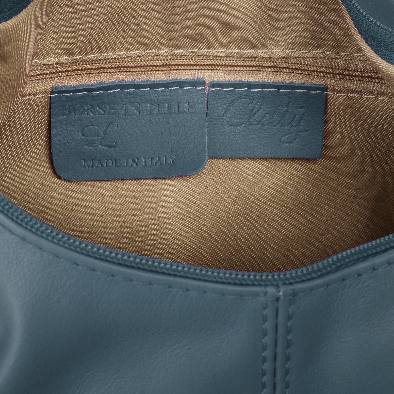 Cluty Shopper echt leer, made in italy