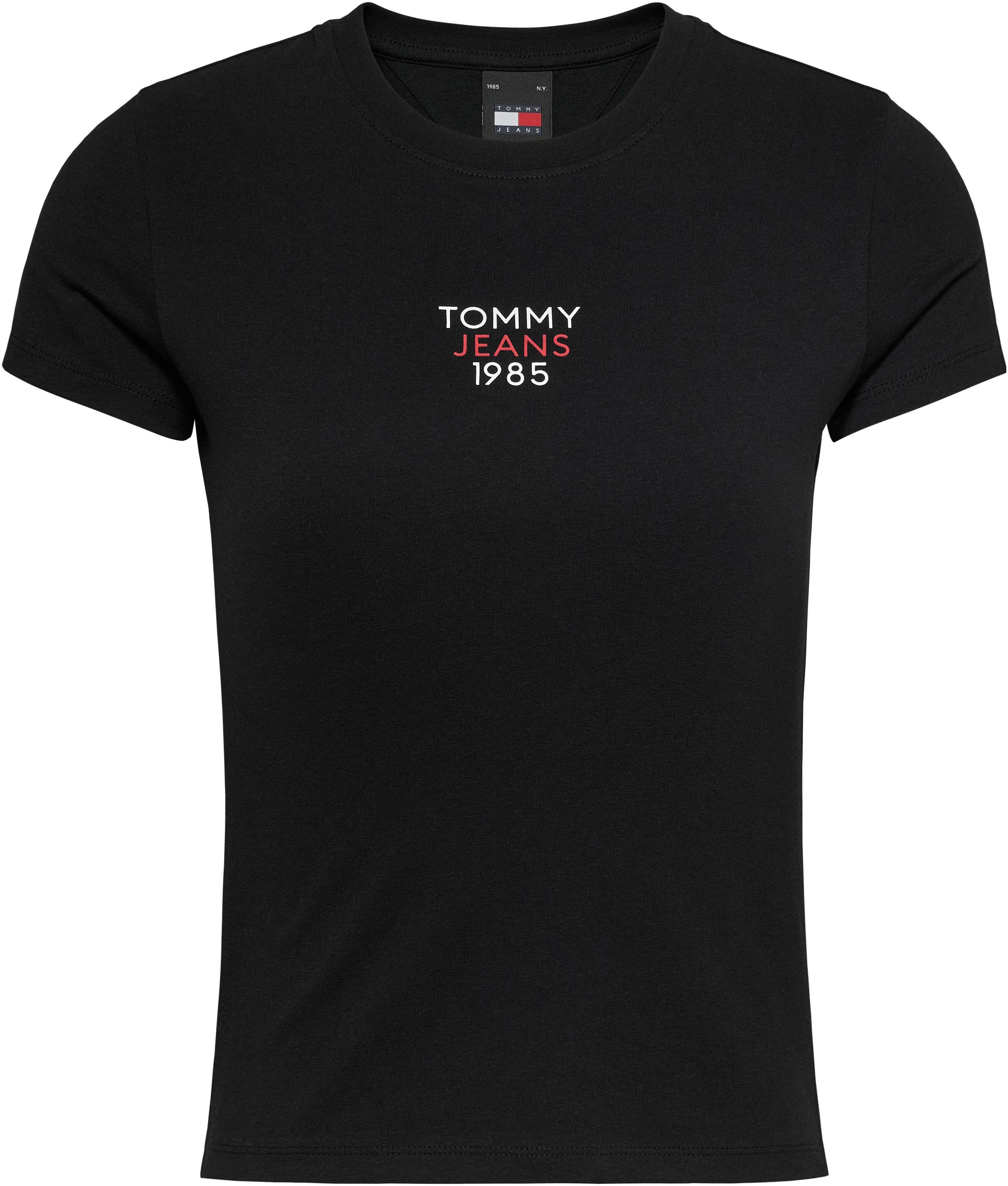 TOMMY JEANS T-shirt Slim Essential Logo T-shirt van jersey met korte mouwen en logoprint, katoenmix
