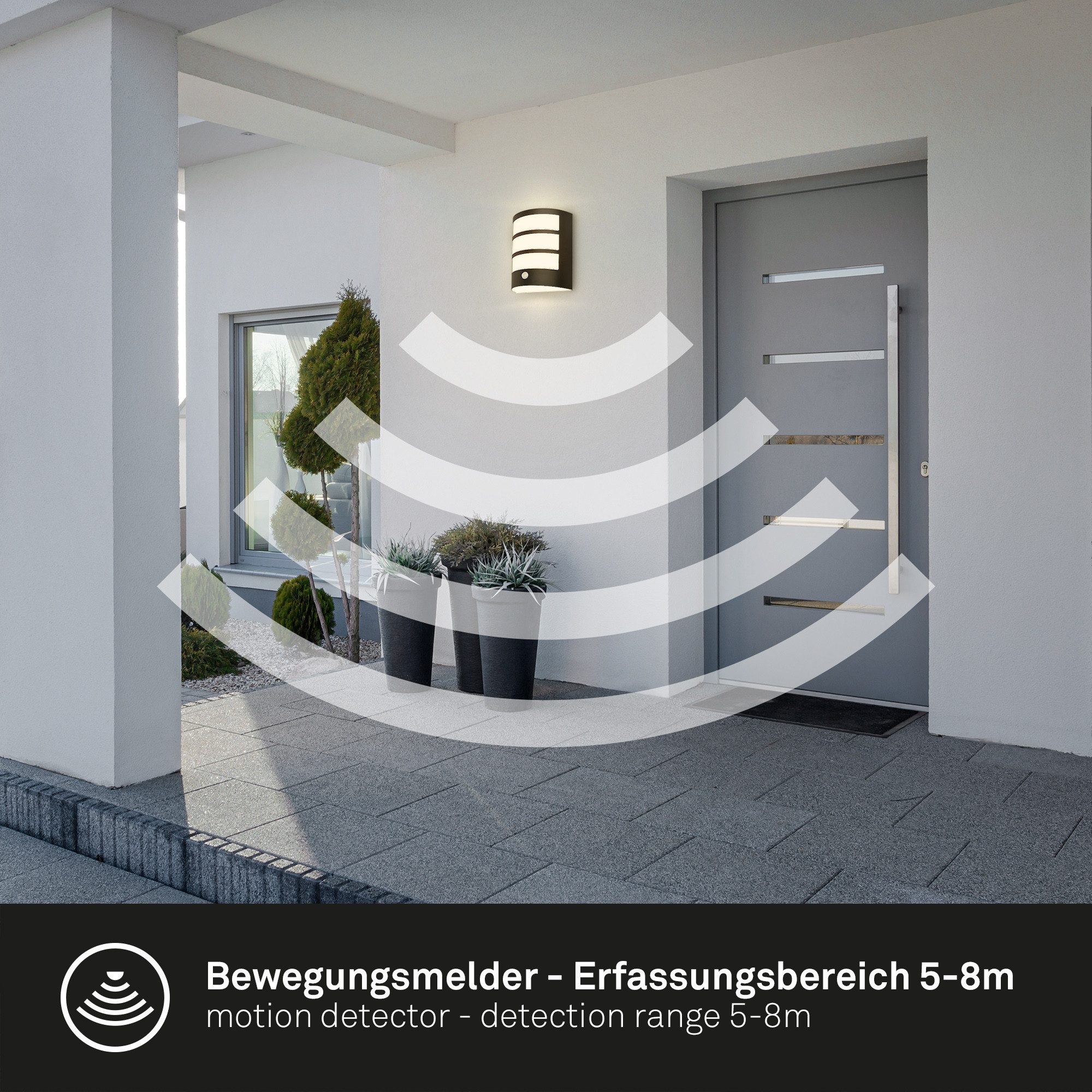 Briloner Leuchten Wandlamp voor buiten FORA Buitenlamp