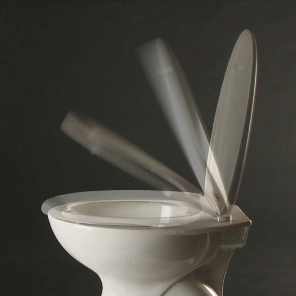 ADOB Toiletzitting Bamboe donker met soft-closemechanisme, geschikt voor alle gebruikelijke toiletten