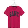 gant t-shirt van puur katoen roze