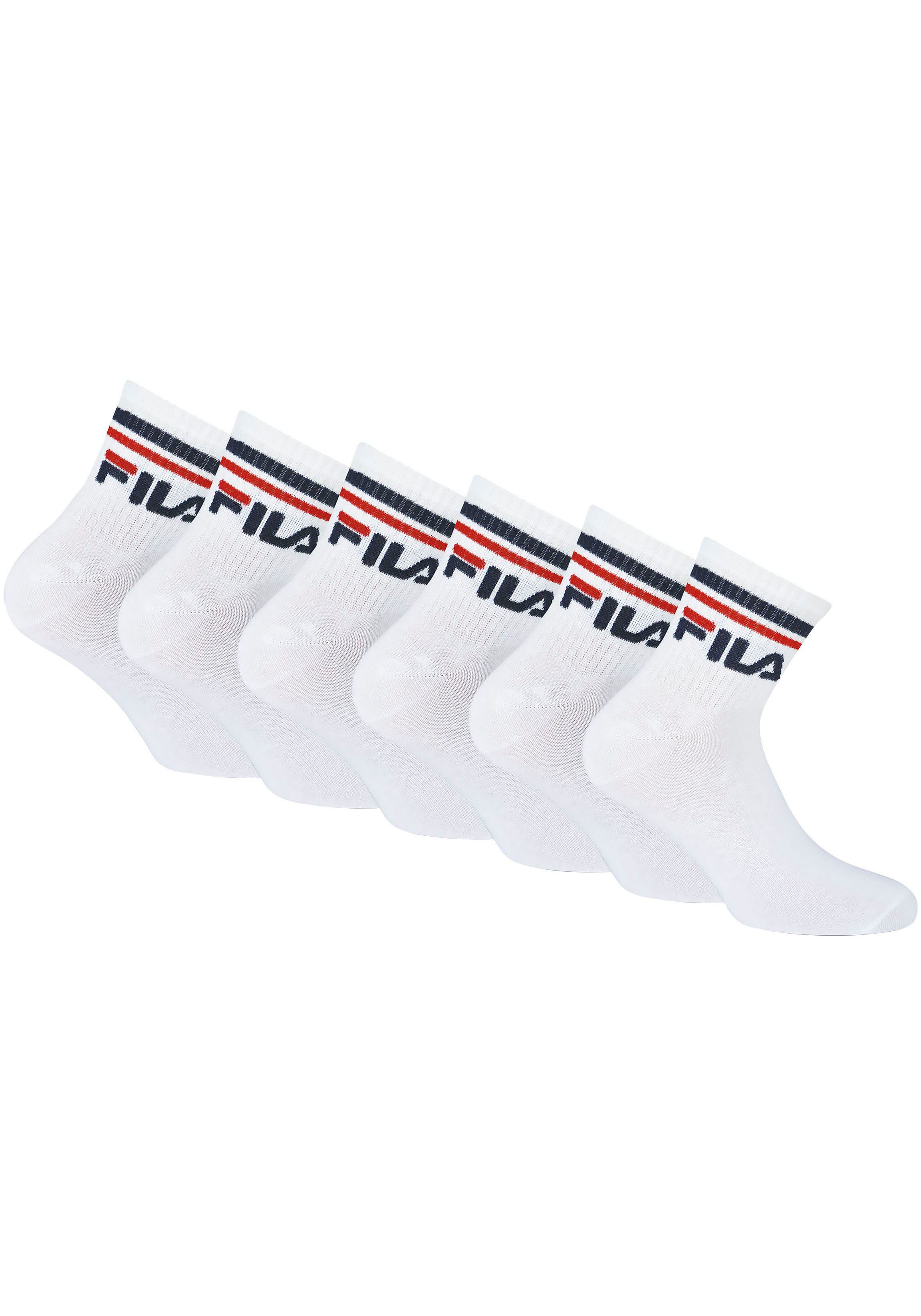Fila Korte sokken UNISEX QUARTER PLAIN SOCKS (set, 6 paar)