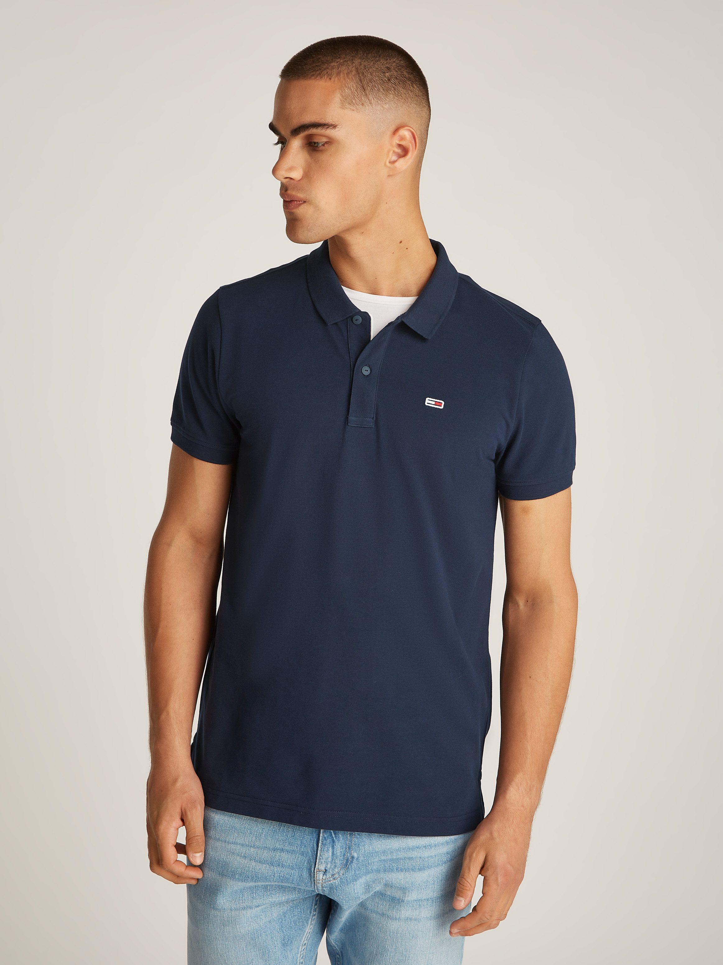 TOMMY JEANS Poloshirt TJM SLIM PLACKET POLO