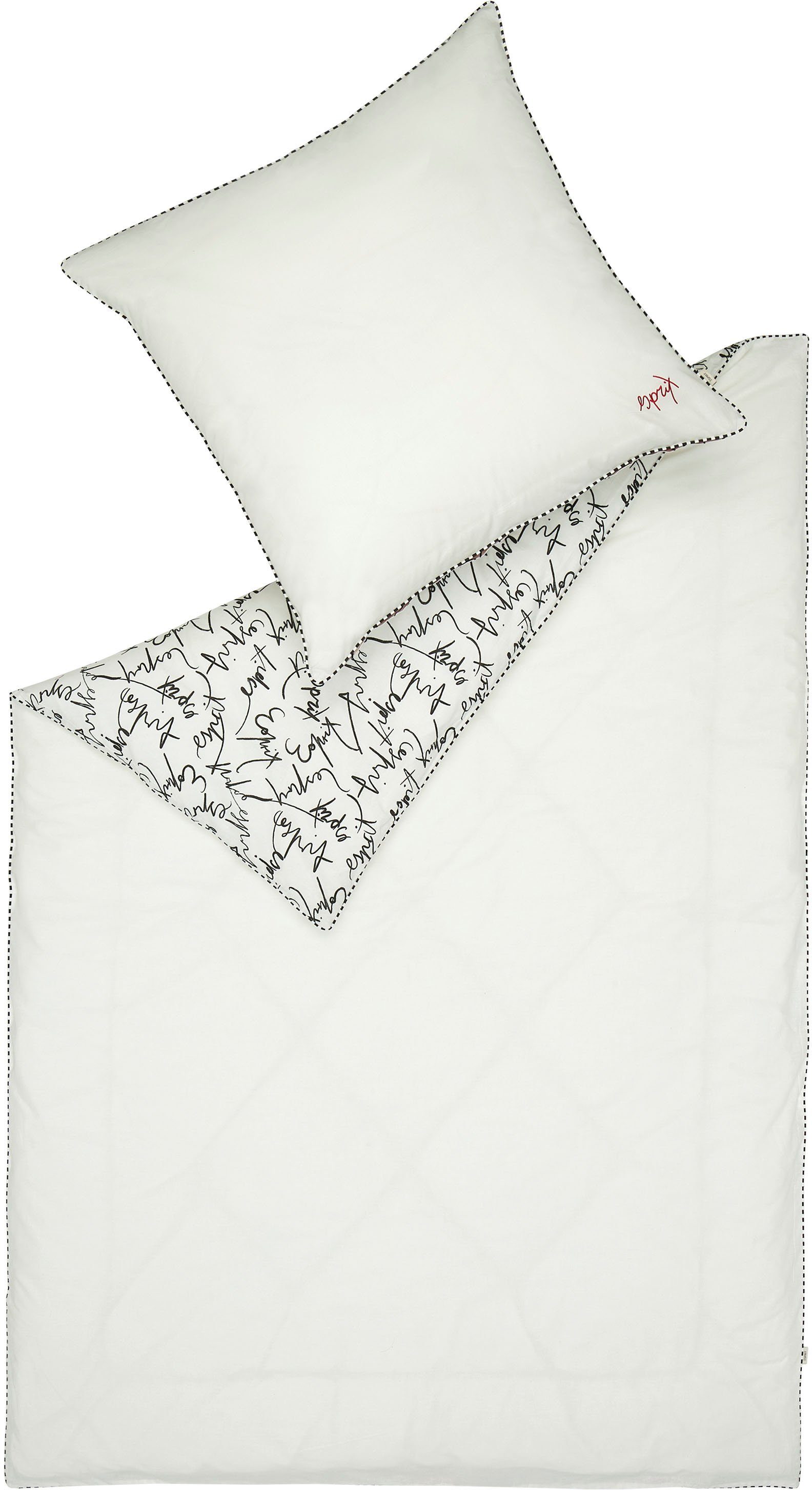 Esprit Beddengoed Heritage Satin kwaliteit (2-delig) dekbedovertrekken wit