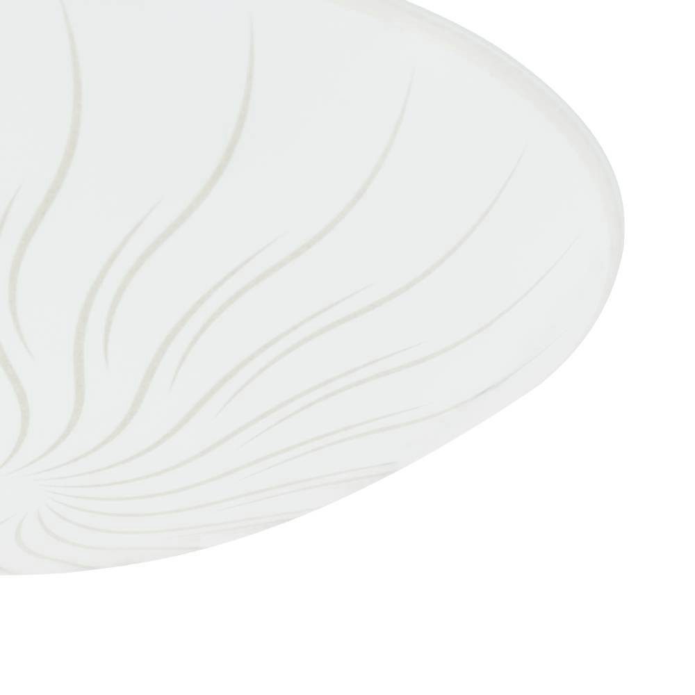 EGLO Plafondlamp MARGITTA 1 plafondlamp, wit, granille-kristallen, woonkamerlamp Led plafondlamp, Lamp voor de woonkamer, slaapkamerlamp, Ø 31,5 cm (1 stuk)