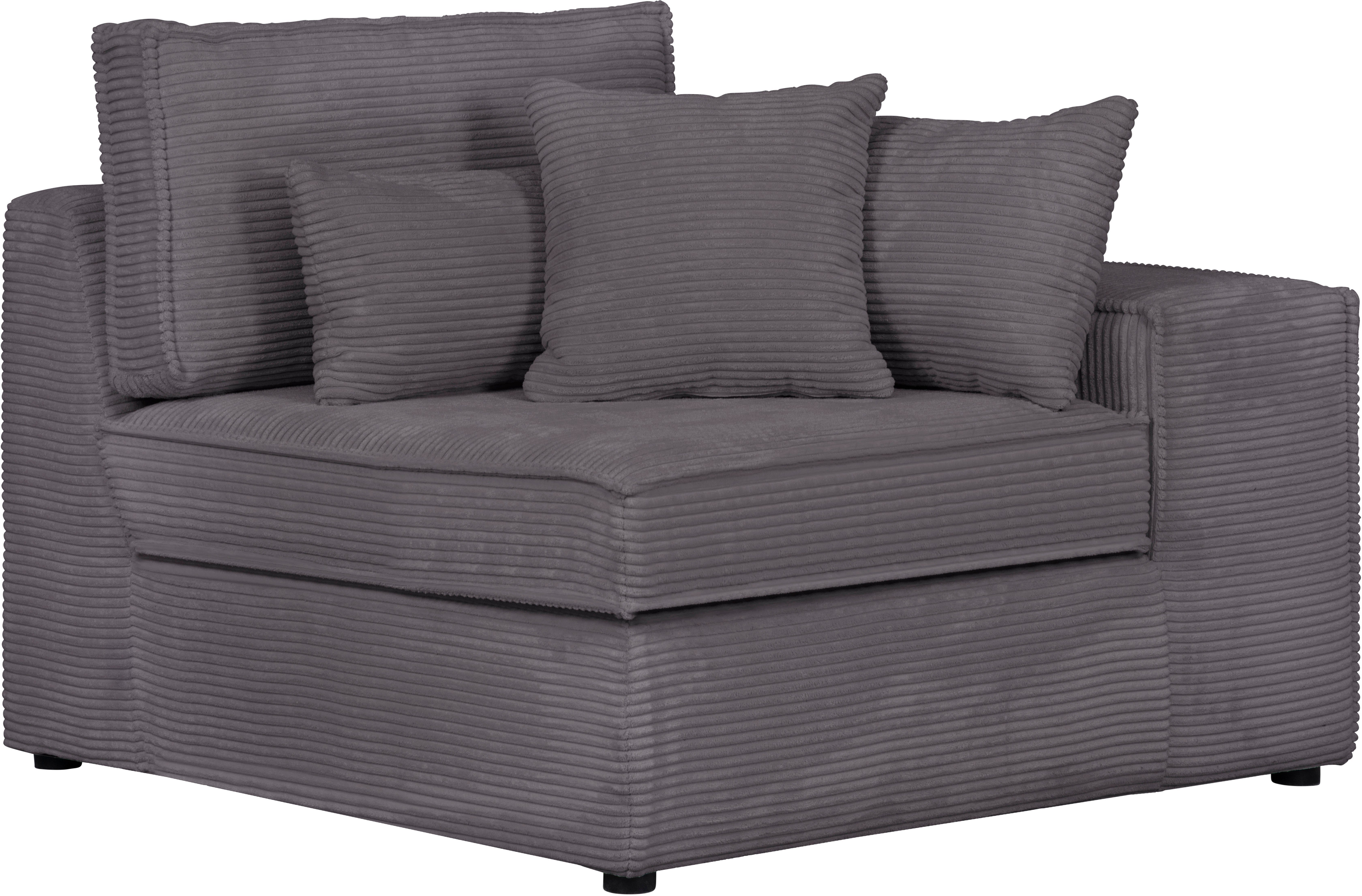 RAUM.ID Sofaelement Florid als deel van een modulaire bank, stevig zitcomfort, ook in cord