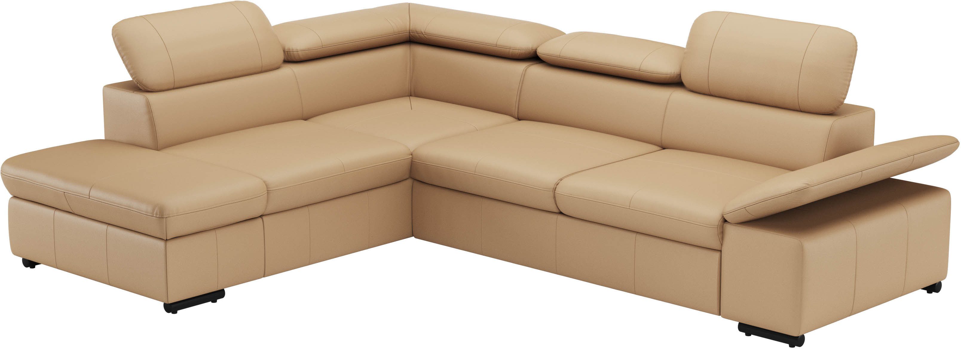 sit&more Hoekbank Alcudia L-vorm met armverstelling, optionele hoofdeindverstelling en bedfunctie