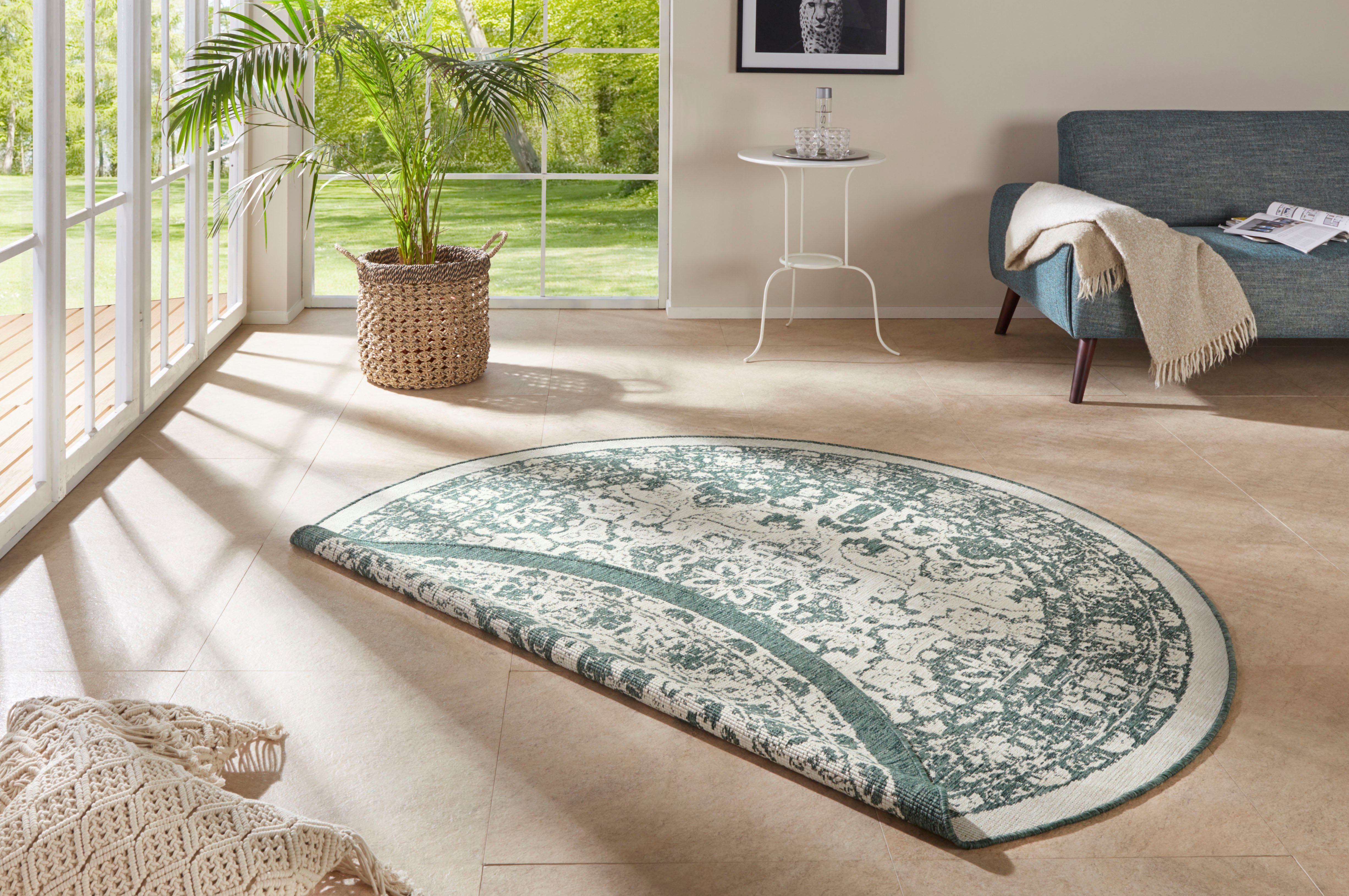 freundin Home Collection Vloerkleed Jole Geschikt voor binnen en buiten, mandala, gemakkelijk in onderhoud, platweefsel, keerbaar