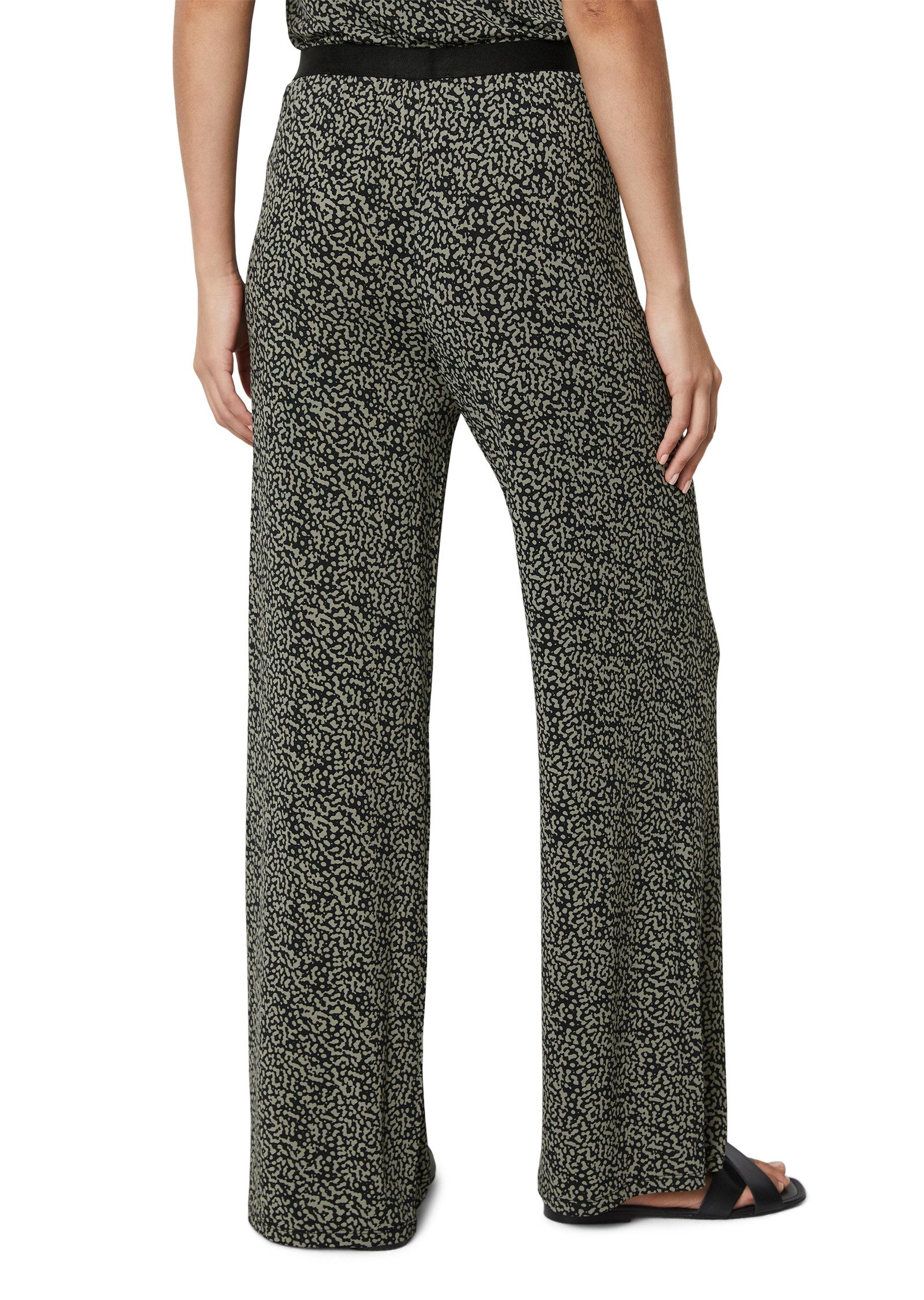 Marc O'Polo Jerseybroek Met all-over print elastische taille modieus